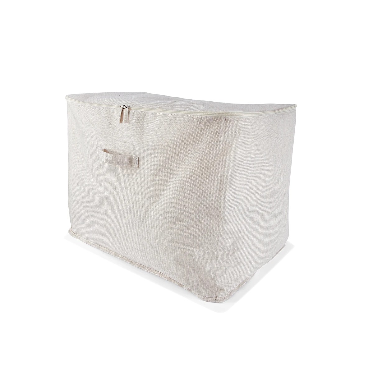 1 Linen Look Storage Bag - Extra Large, Beige, 1 of 8