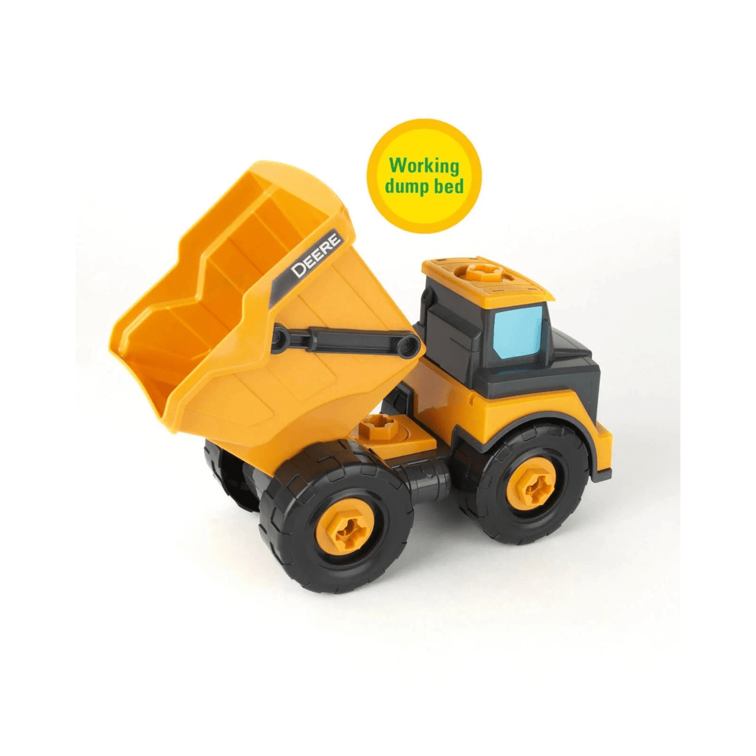 2 TOMY John Deere Kids Build-A-Buddy Yellow Dump Truck - Yellow, 2 of 8