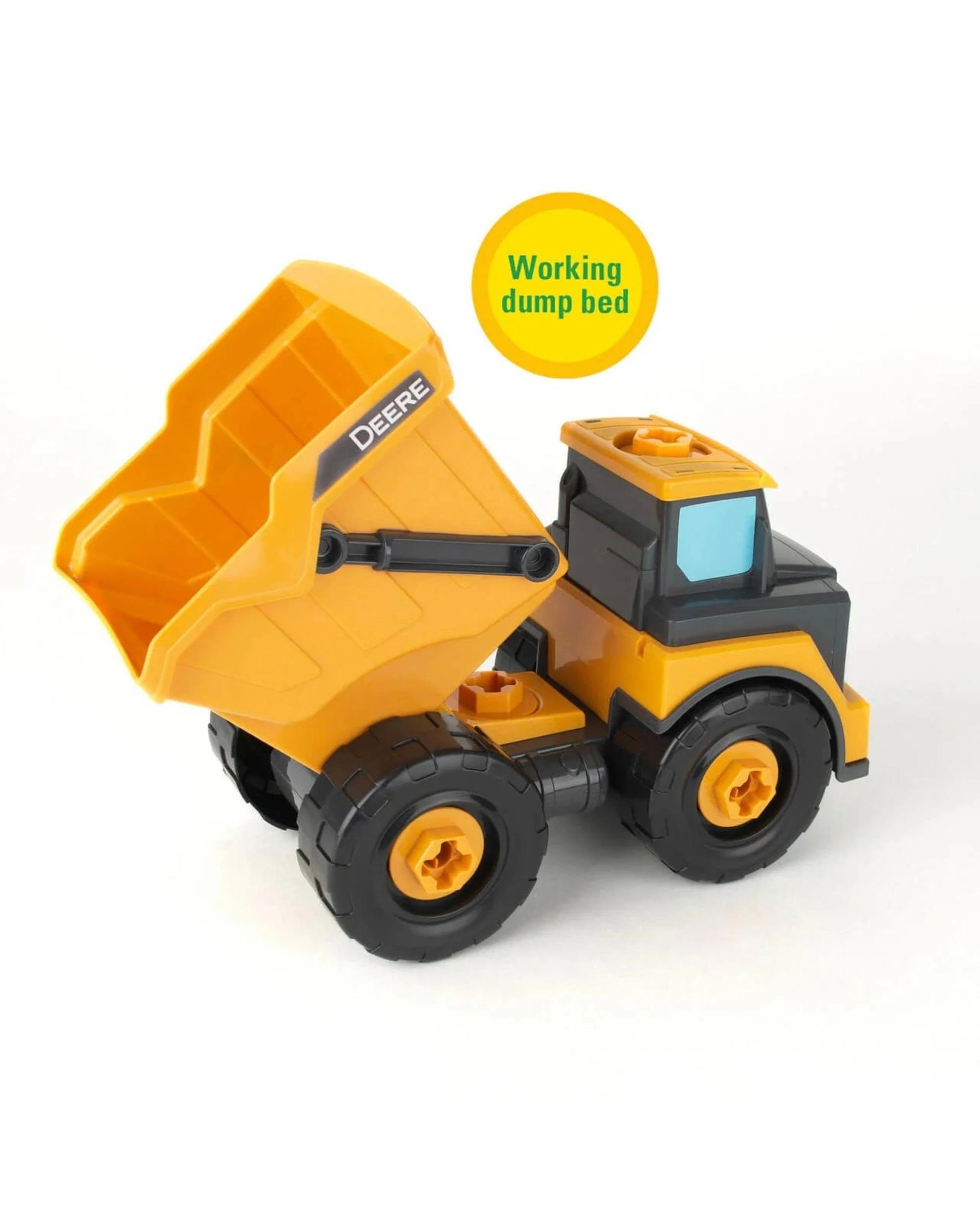 2 John Deere Kids Build-A-Buddy Yellow Dump Truck - Yellow, 2 of 8