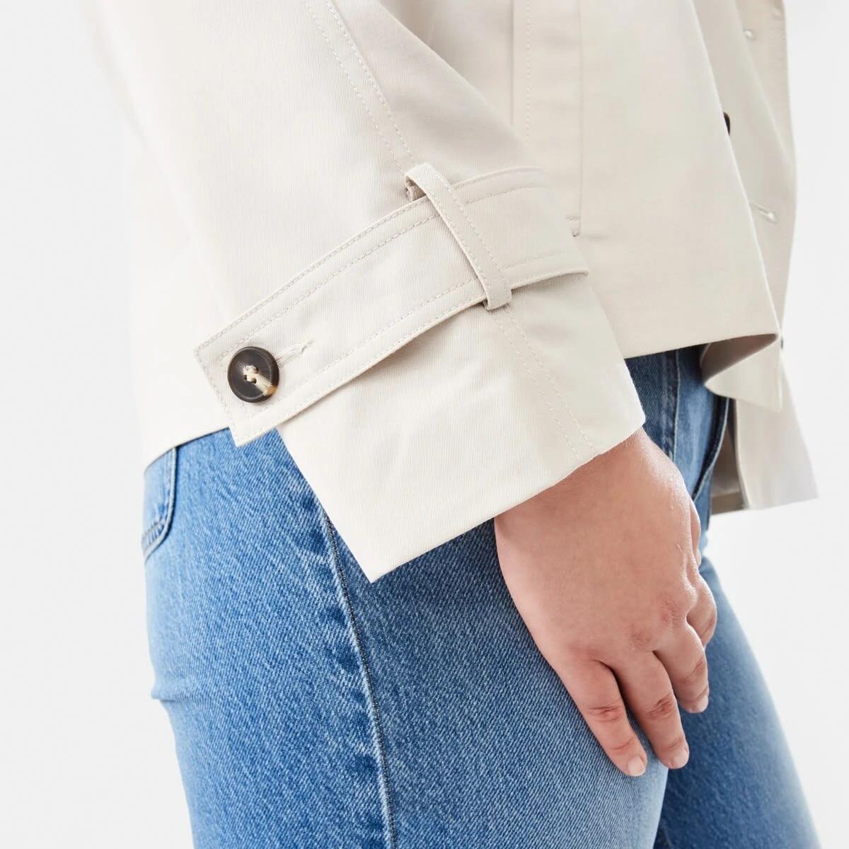 9 Crop Trench Coat Ecru, 9 of 10
