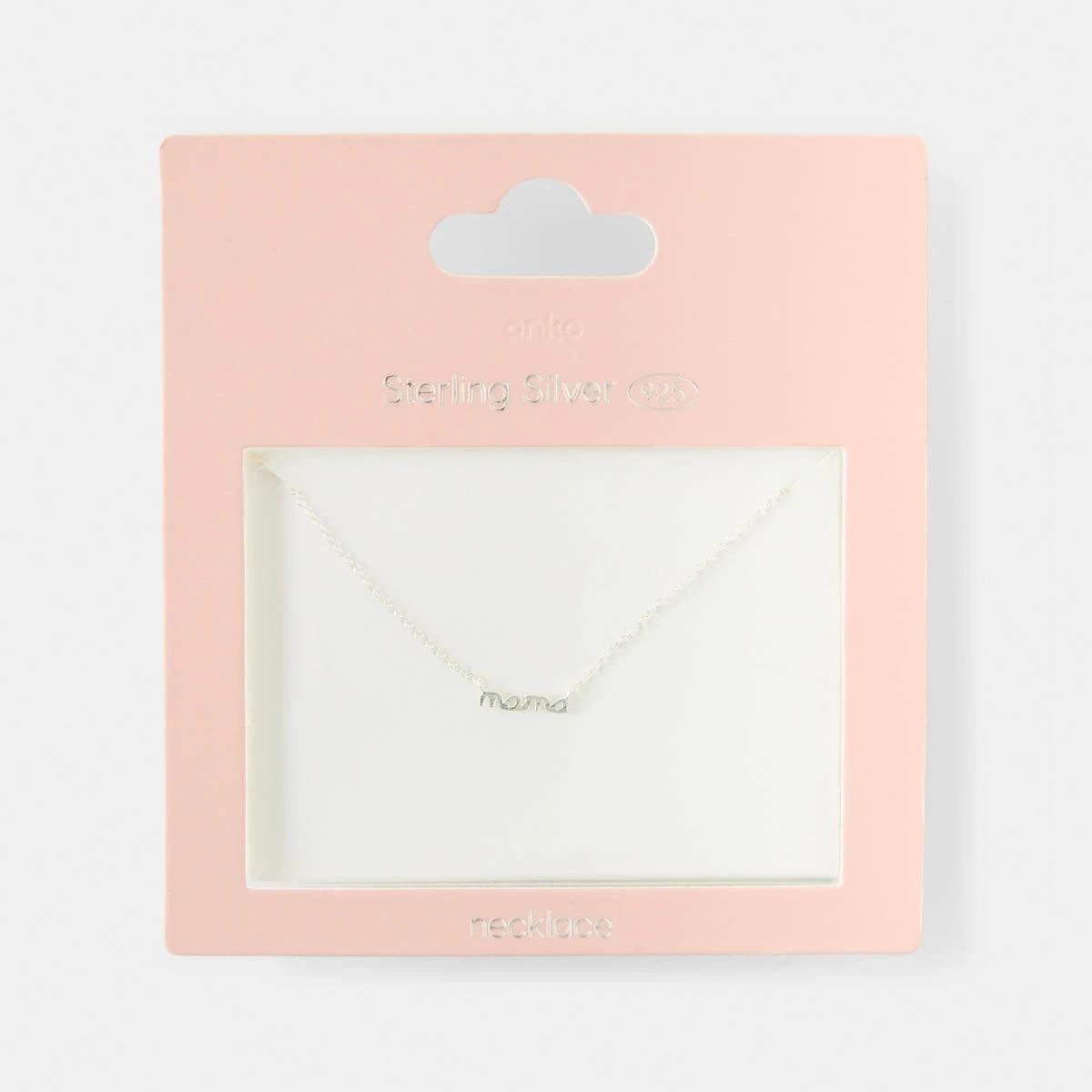 4 Mother's Day Sterling Silver 'Mama' Necklace Silver, 4 of 4