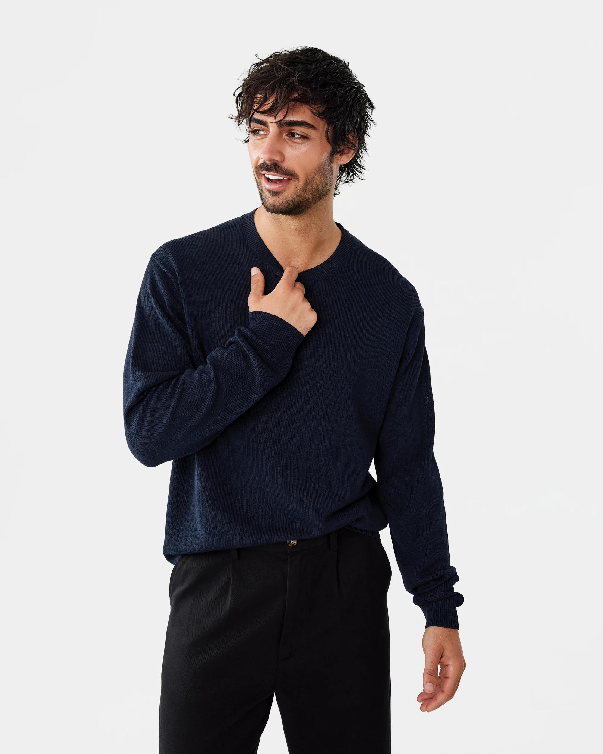 1 Lightweight Knit Jumper Sky Cptn, 1 of 8