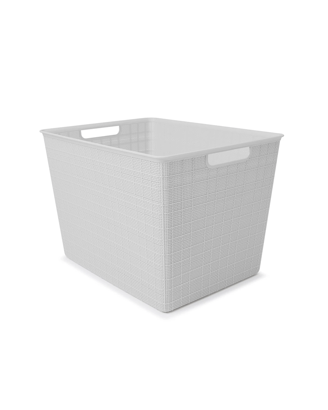 2 26L Rectangle Linen Weave Basket - Grey, 2 of 7