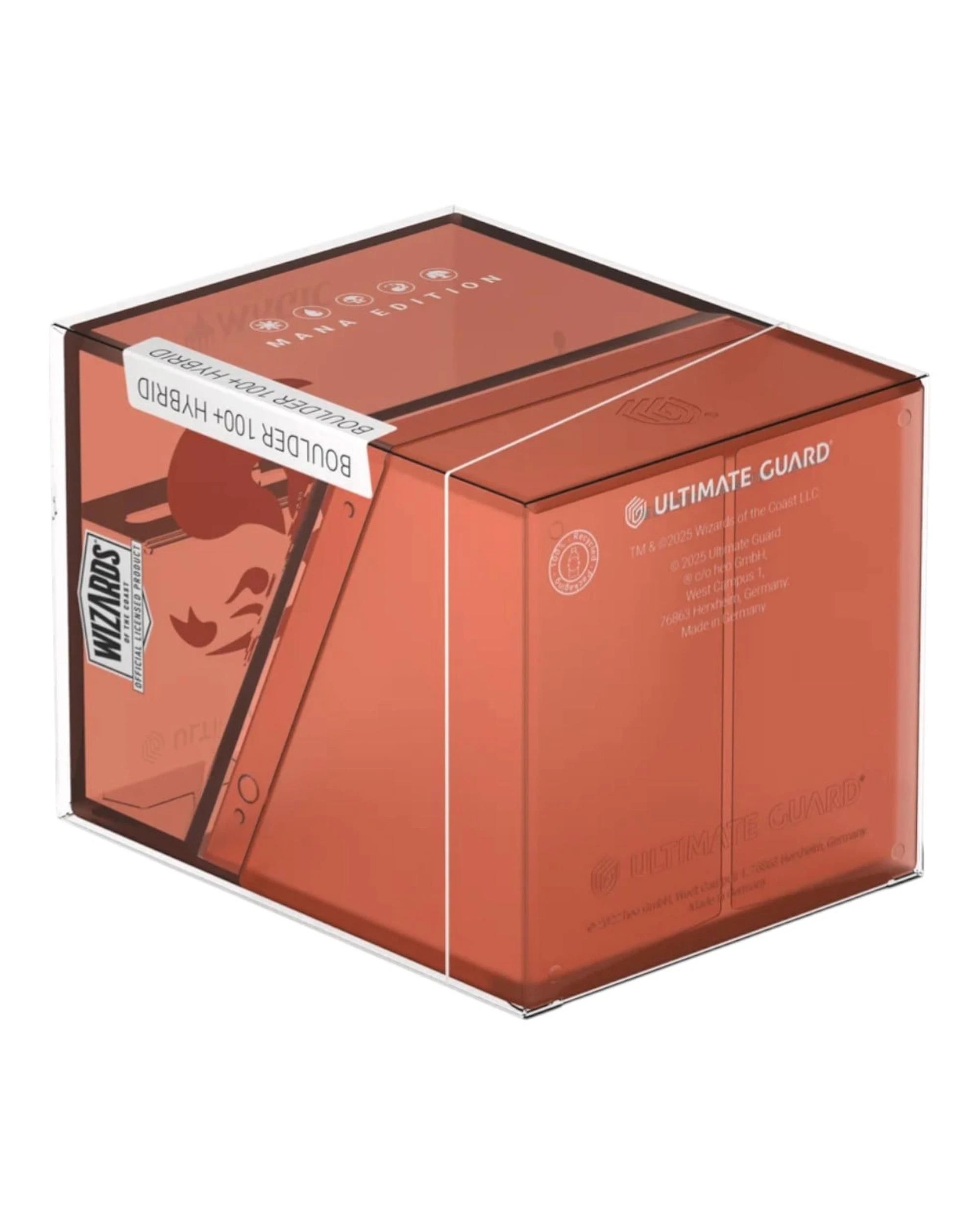 9 Ultimate Guard Boulder 100+ Hybrid Magic the Gathering Mana Edition Mountain Deck Case - Red, 9 of 9