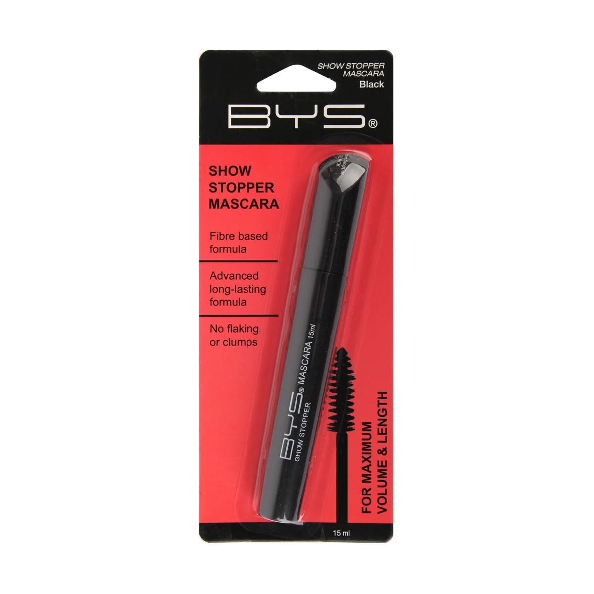 1 BYS Show Stopper Mascara - 15ml, Black