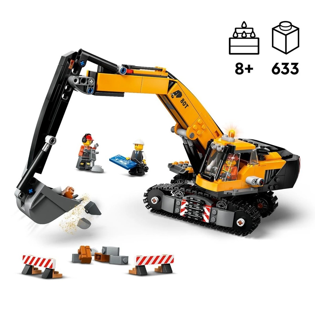 10 LEGO City Big Vehicles Yellow Construction Excavator 60420, 10 of 11