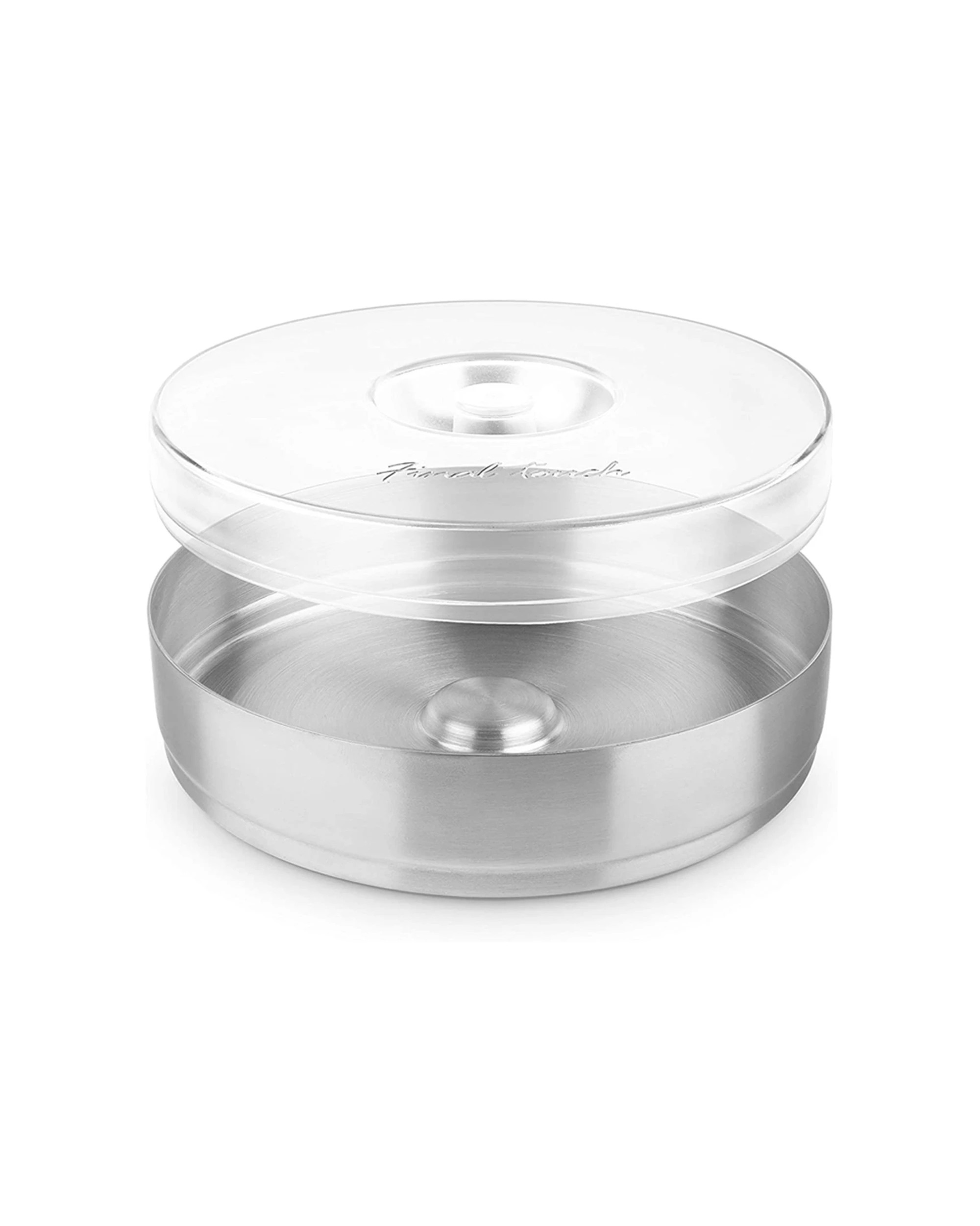 Final Touch 1-Tier Stainless Steel Cocktail Rimmer Set Durable 15.4cm ...