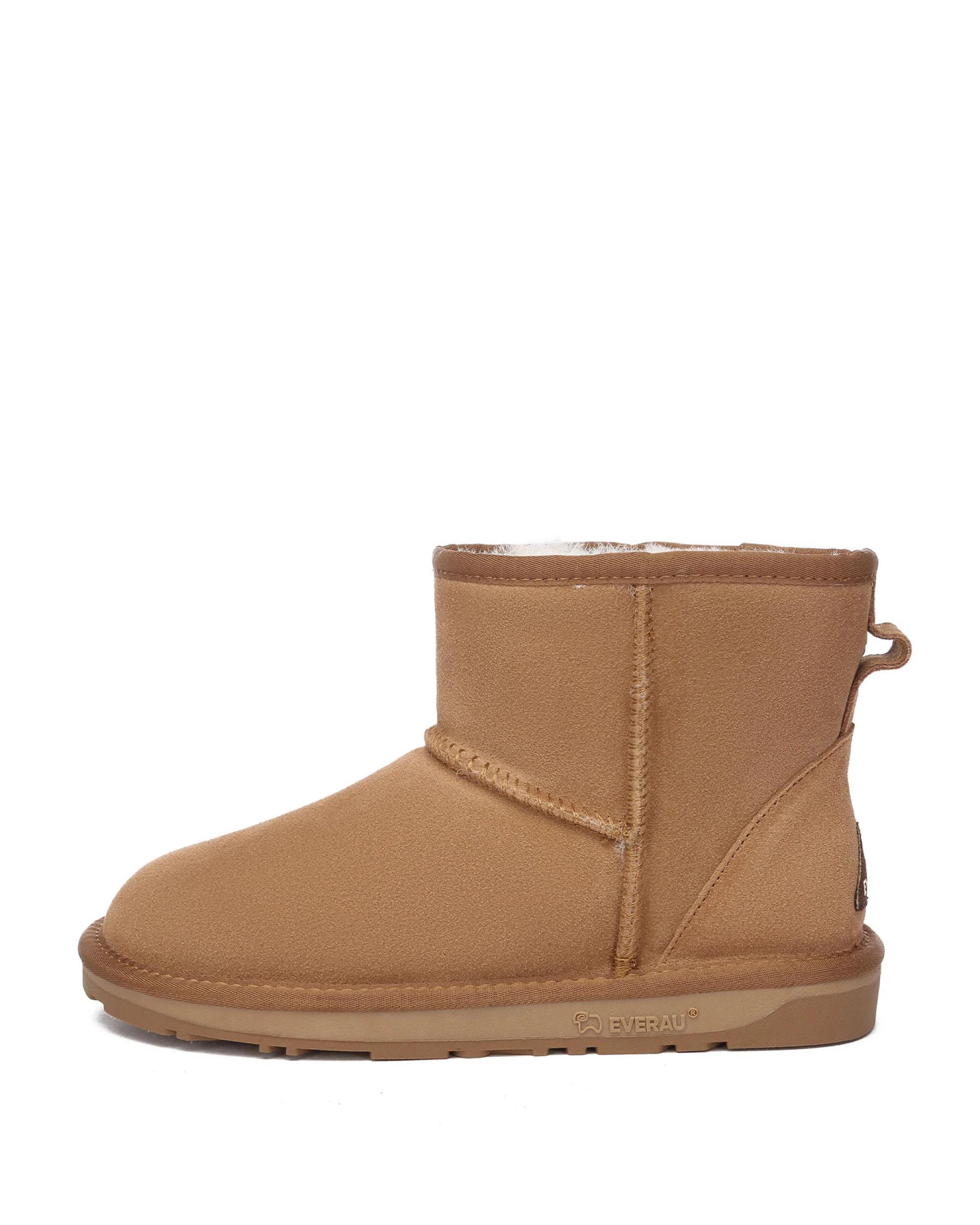 4 Everau Unisex Mini Classic Suede Boots CHESTNUT, 4 of 5