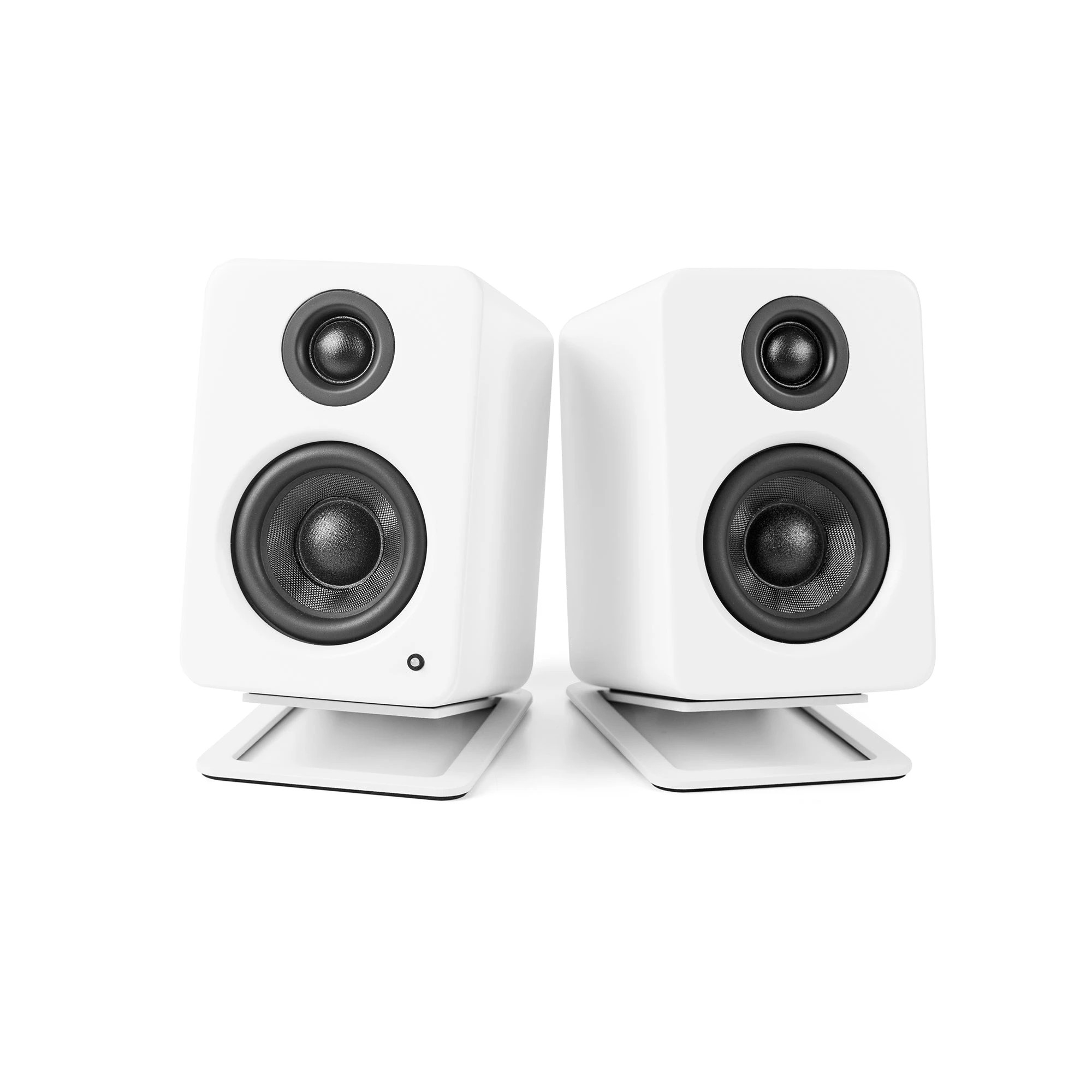 3 Kanto S2W Angled Desktop Speaker Stands for Small Speakers - Pair, White - White, 3 of 6