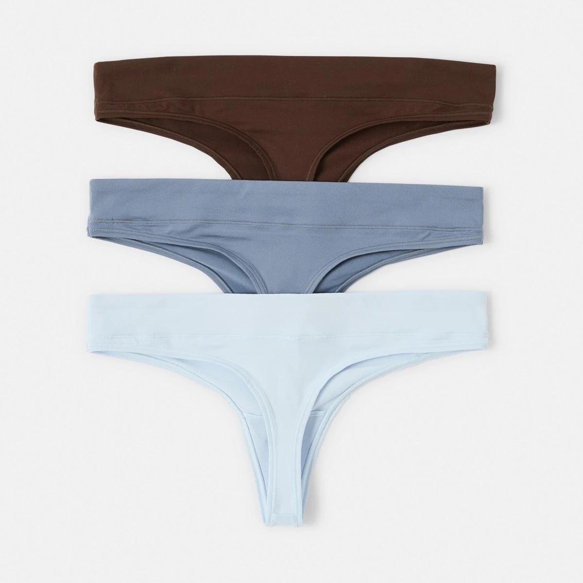 2 3 Pack Marla G-string Briefs HALOGEN BLUE, STEEL GREY, CHOCOLATE FUDGE, 2 of 8