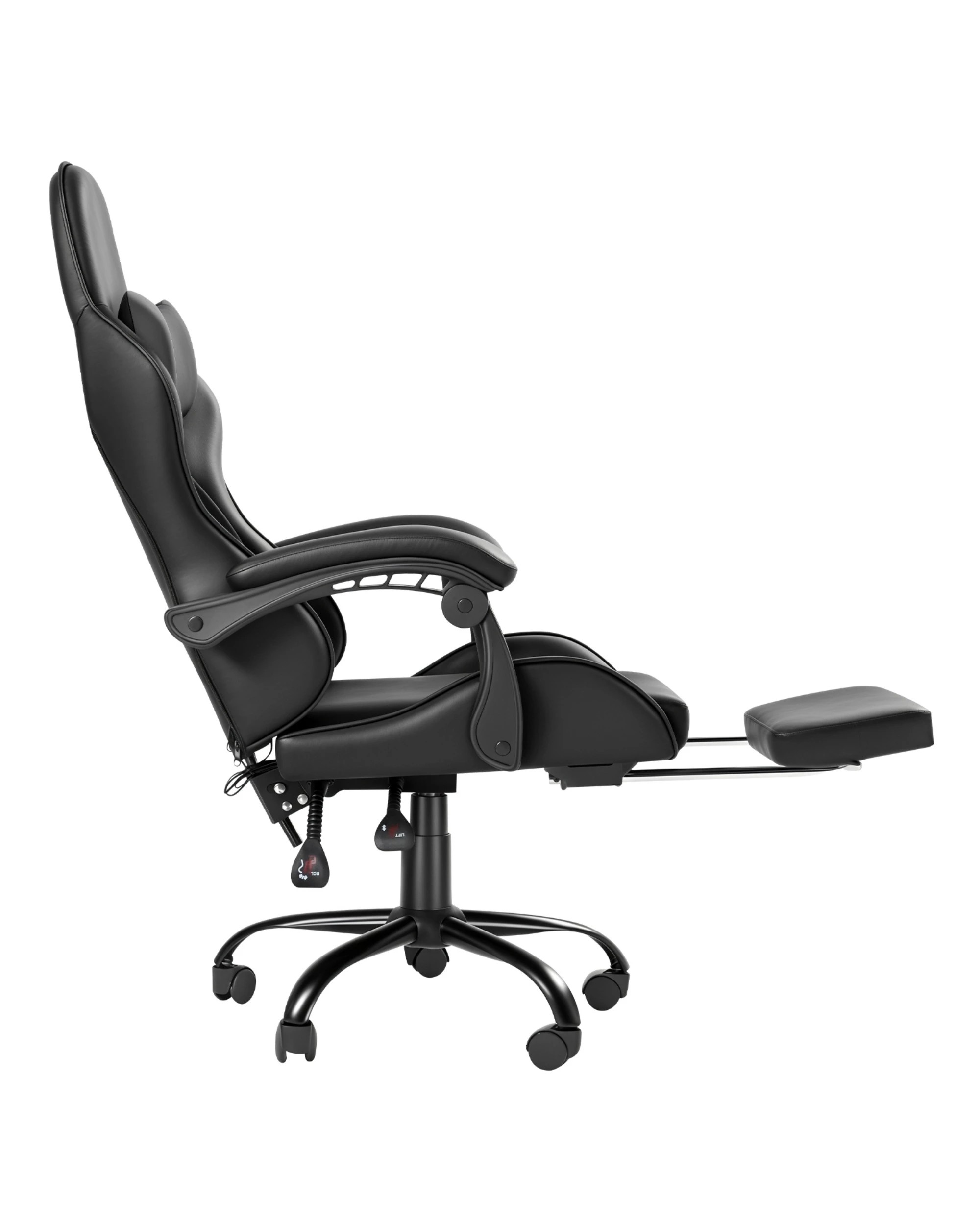 6 Advwin Gaming Chair Massage Lumbar Cushion - Black, 6 of 8