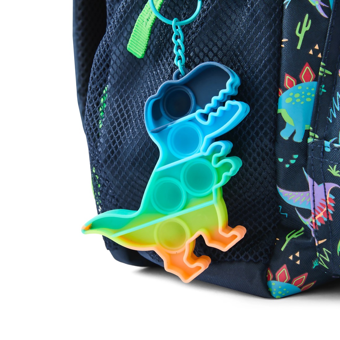 6 Junior Backpack with Pop-It Keychain - Dinosaur, 6 of 8
