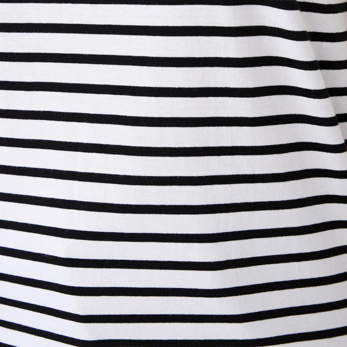 6 Short Sleeve Printed T-shirt BLACK WHITE STRIPE, 6 of 6