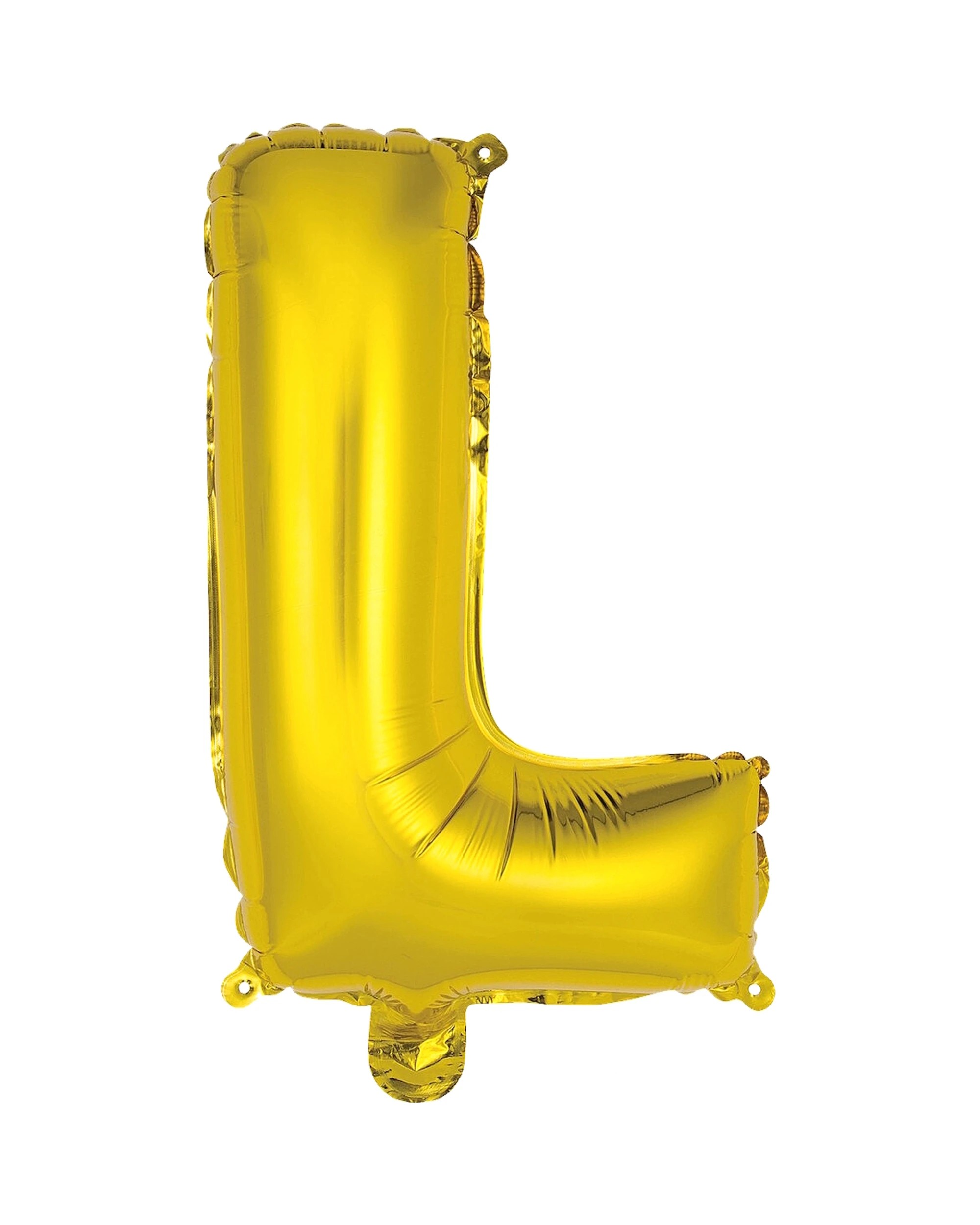 1 Meteor Letter L Foil Air Fill Balloon 35.5cm - Gold, 1 of 2