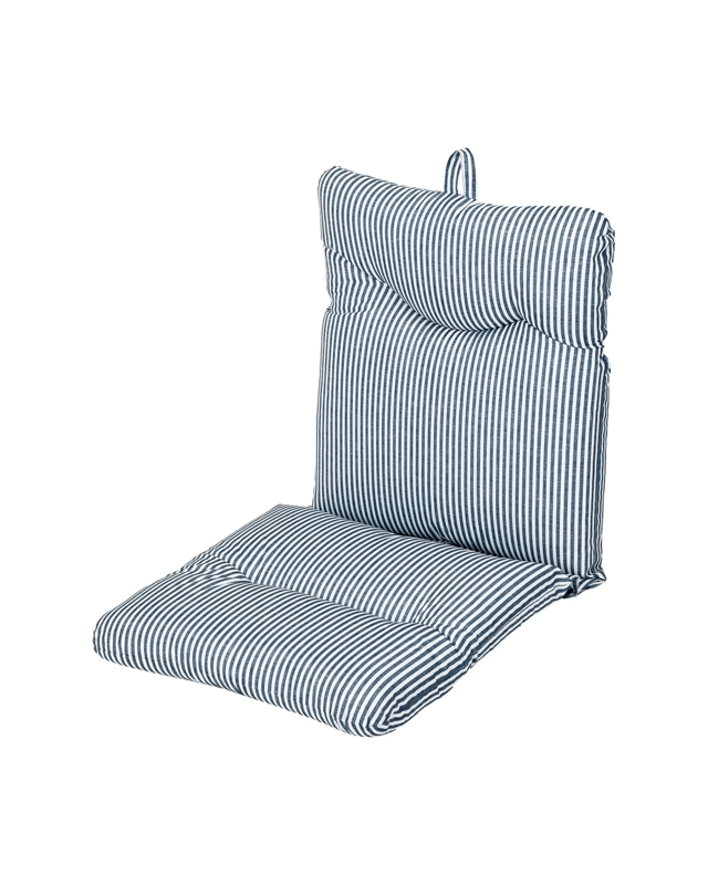 Outdoor High Back Cushion - Blue St