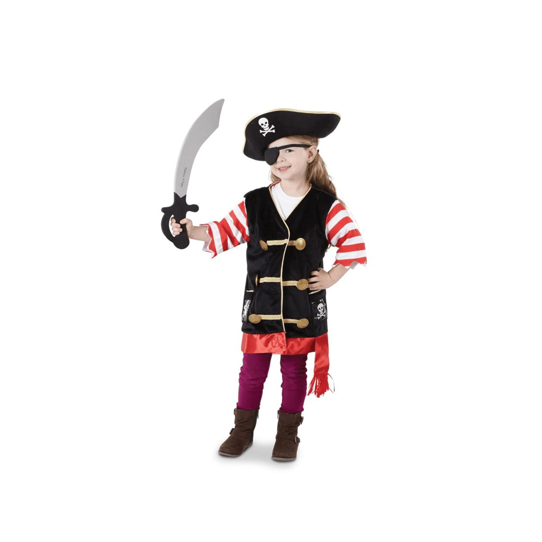 3 Melissa & Doug Pirate Costume Size 3-6, 3 of 4
