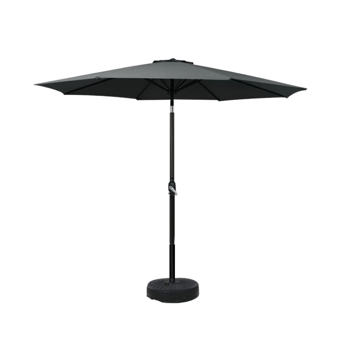 1 Instahut Outdoor Umbrella 2.7m Base Beach Pole Garden Tilt Sun Patio UV - Black, 1 of 4