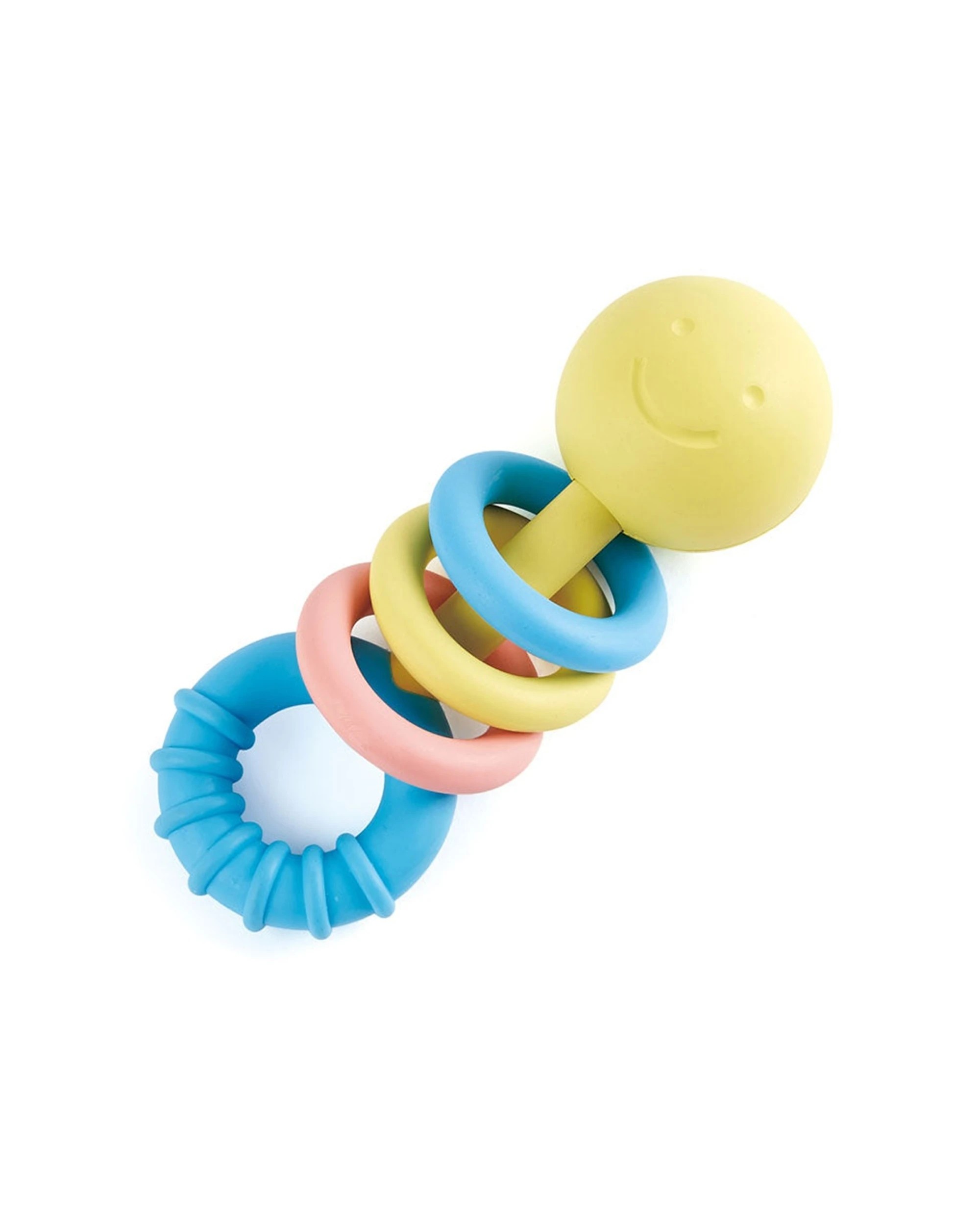 1 Hape Rattling Rings Teether Rice-Based Material 13.9x5.3cm For Babies, 1 of 3
