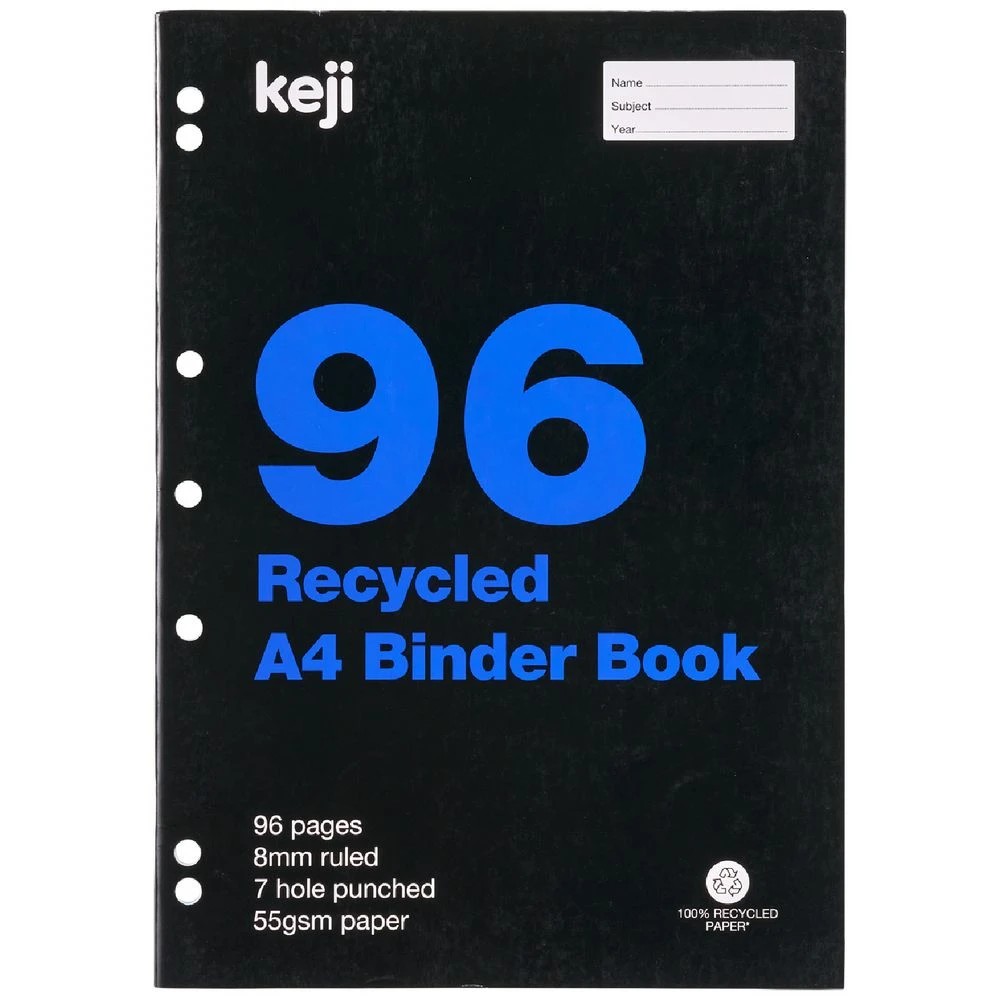 3 Keji A4 55gsm 8mm Ruled Binder Book 96 Page, 3 of 3