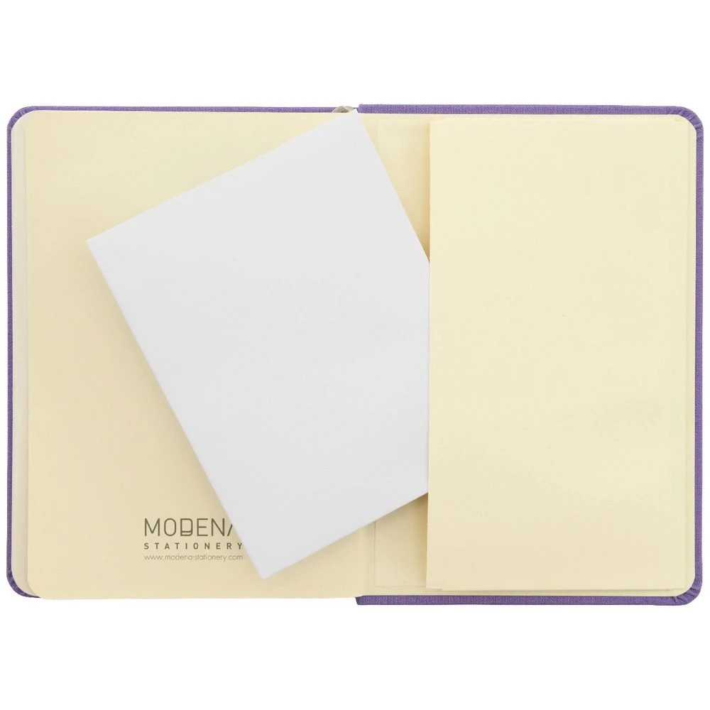 5 Modena A6 Linen Plain Notebook Lilac, 5 of 5