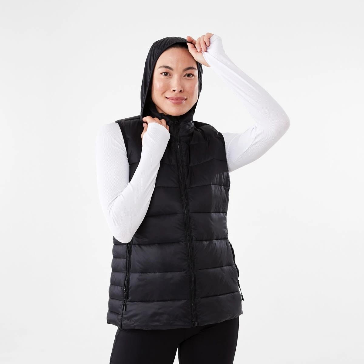 9 Active Womens Packable Puffer Vest Black, 9 of 9