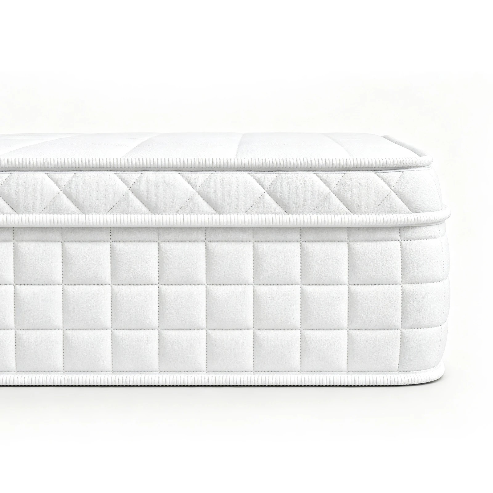 4 Advwin 34CM Hybrid Mattress with Memory Foam & Individual Pocket Springs Double Size - White, 4 of 9