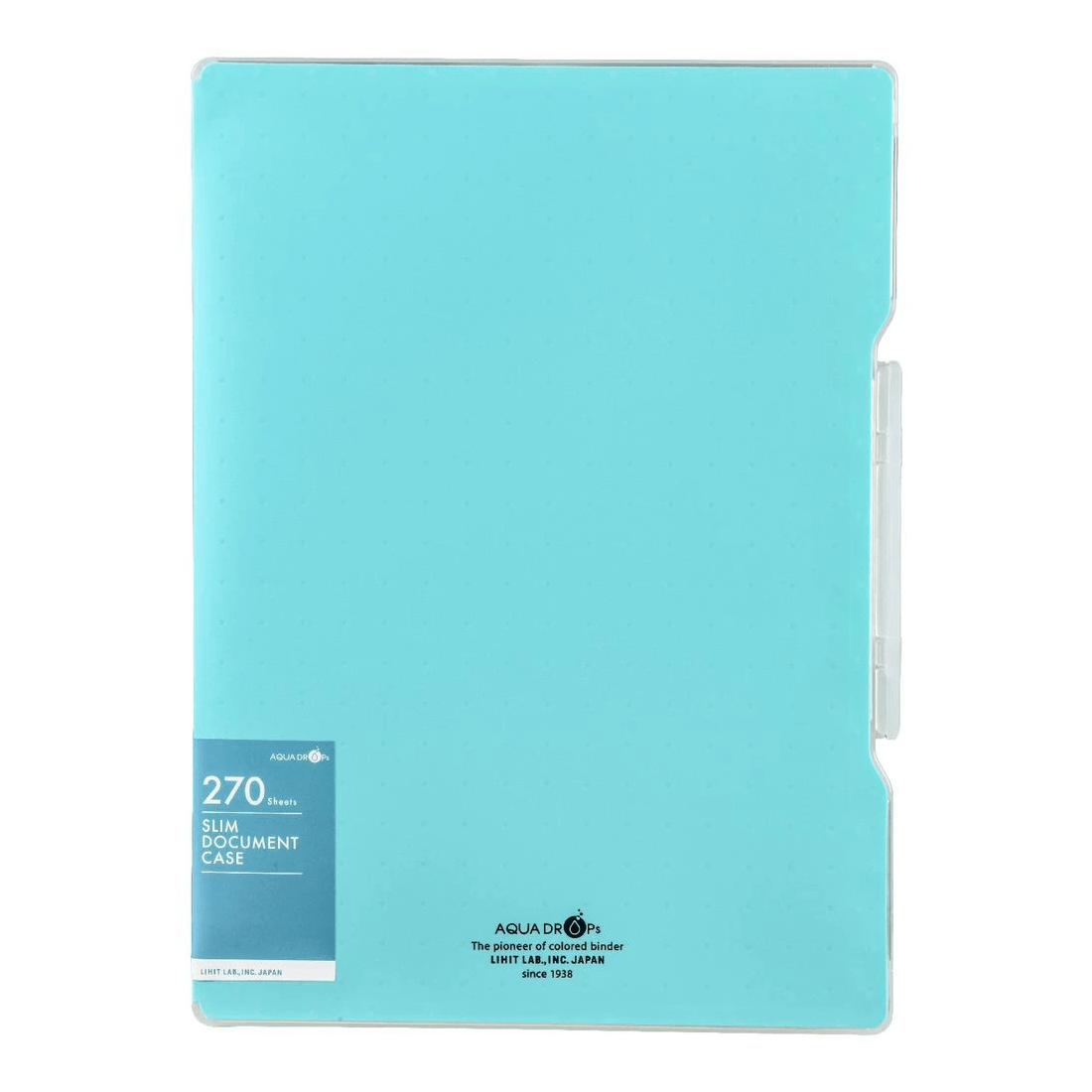 2 Aqua Drops Document Case Slim A4 Vivid Teal, 2 of 3
