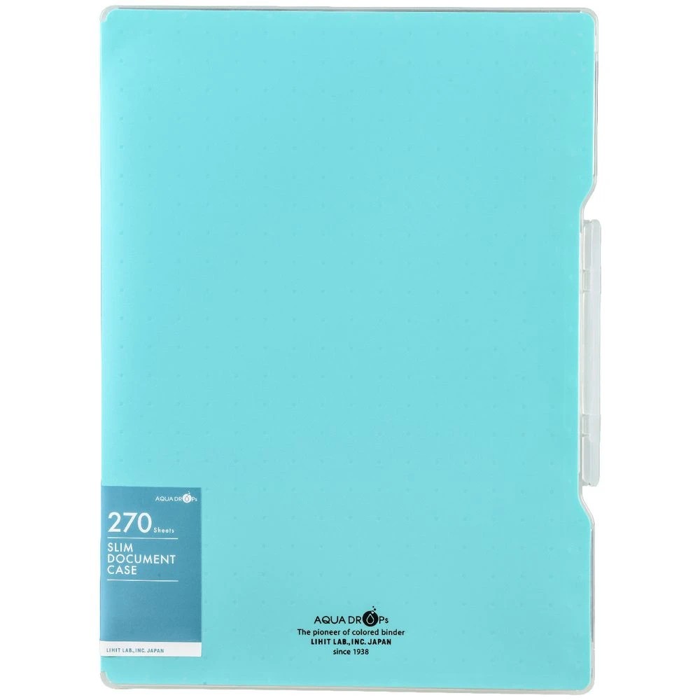 2 Aqua Drops Document Case Slim A4 Vivid Teal, 2 of 3