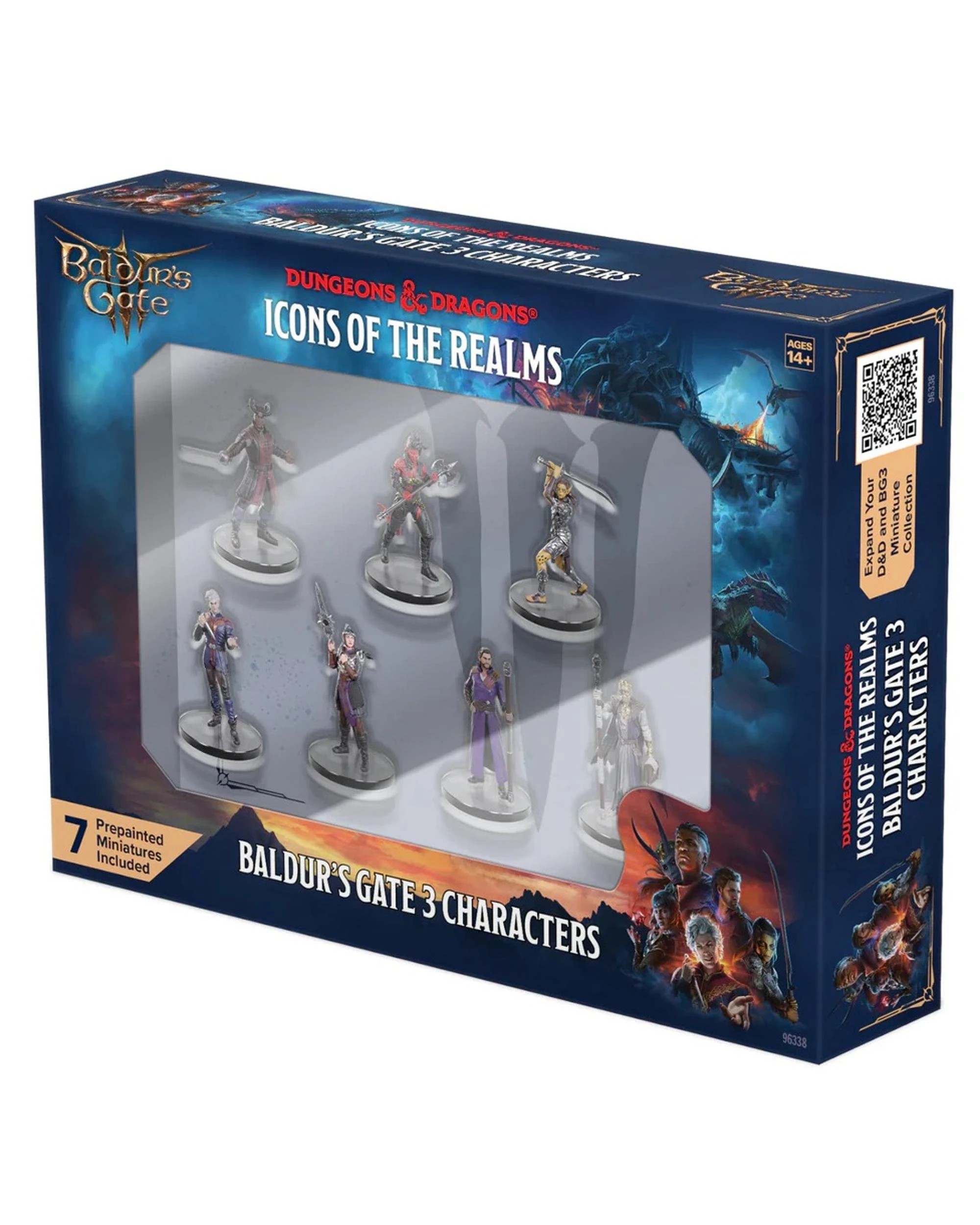 1 Dungeons and Dragons: Icons of the Realms Baldurs Gate 3 Characters Pre-Painted Plastic Figure Box Set, 1 of 3