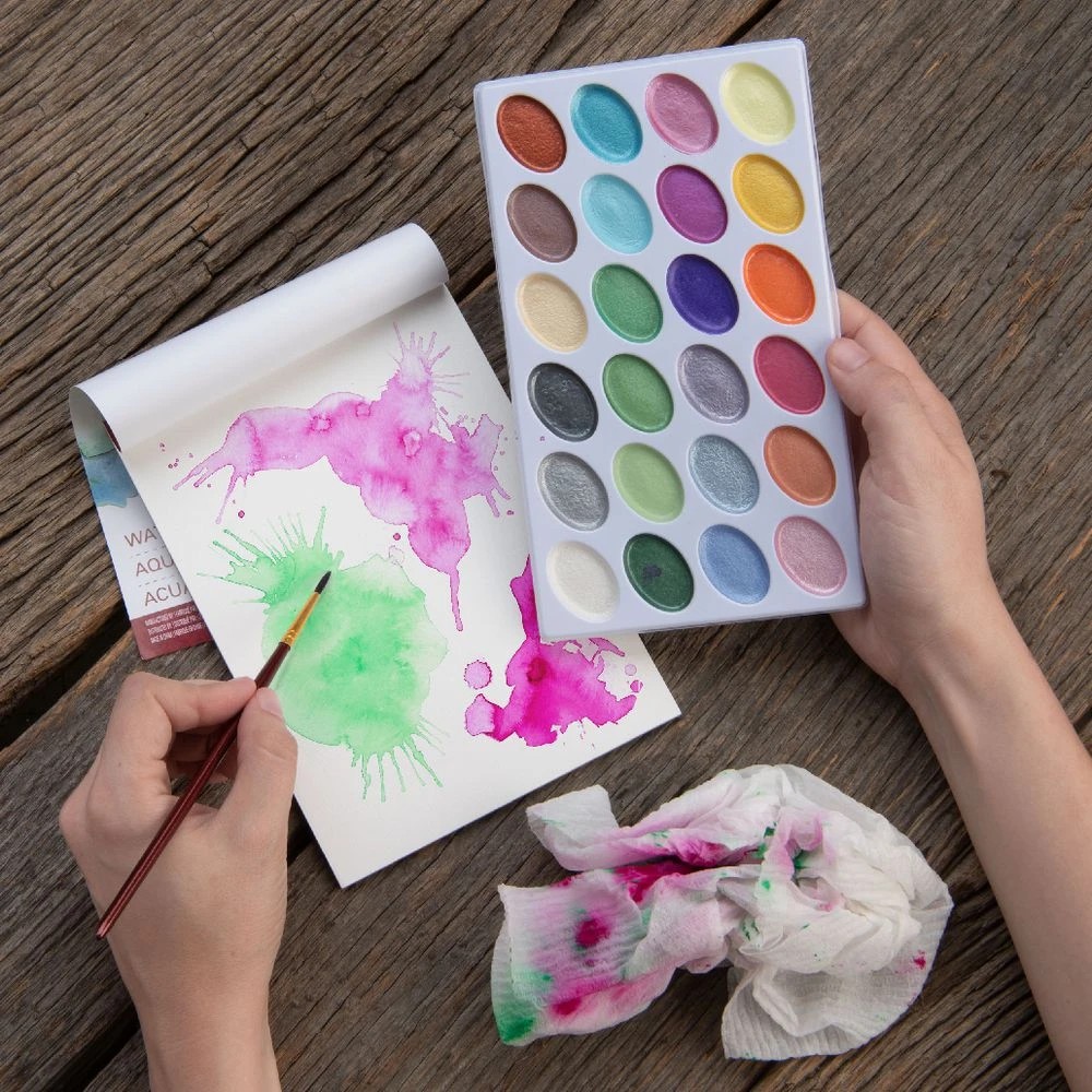 4 Royal & Langnickel Pearlescent Watercolour Art Set 26 Piece, 4 of 6