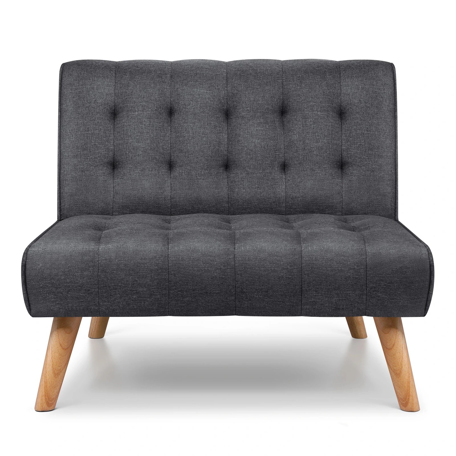 5 Alfordson 2x Sofa Bed Single Chair Fabric - Grey, 5 of 9