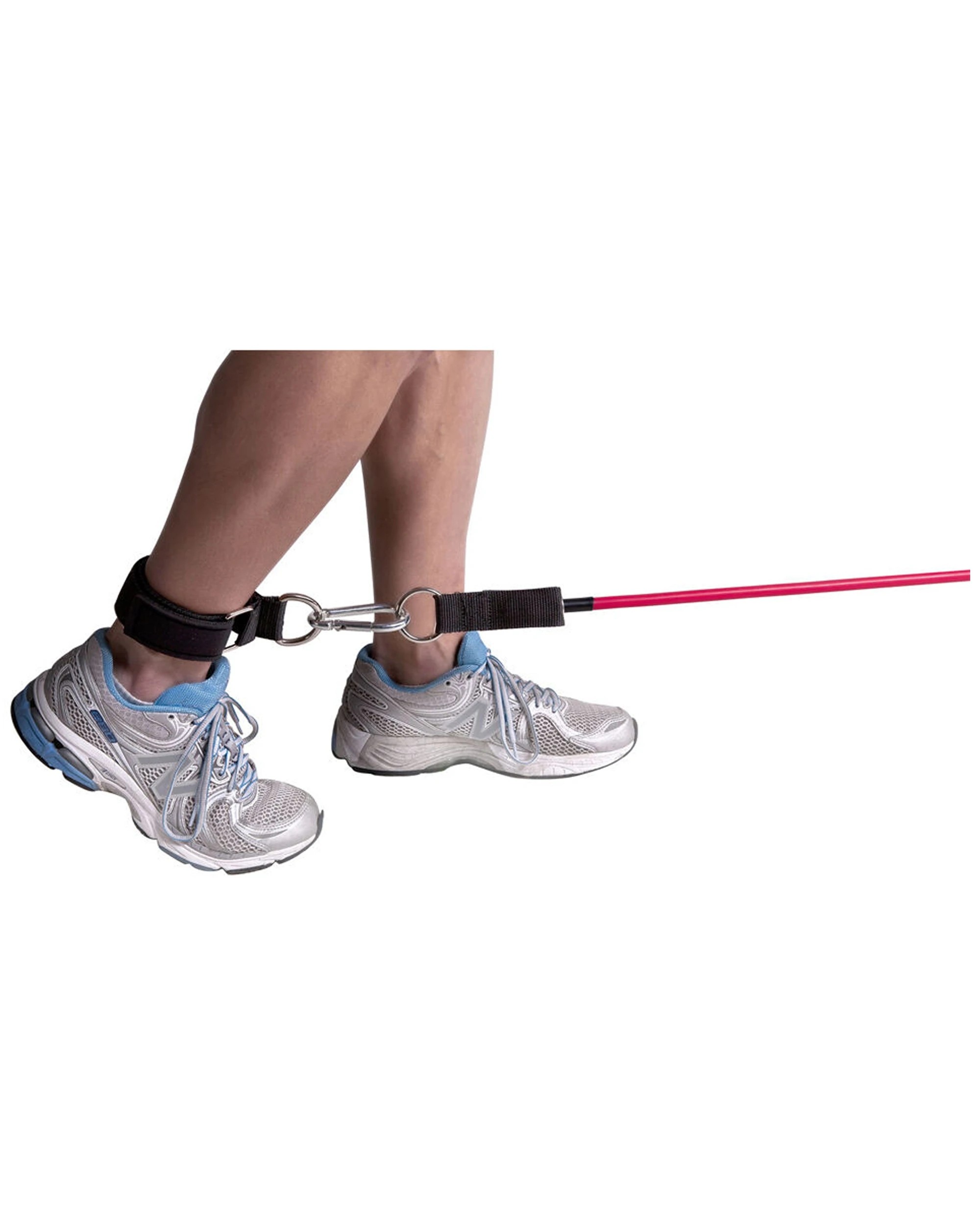 3 GoFit Padded Ankle Strap For Power Tubes And Super Bands With Carabiner - Black, 3 of 3