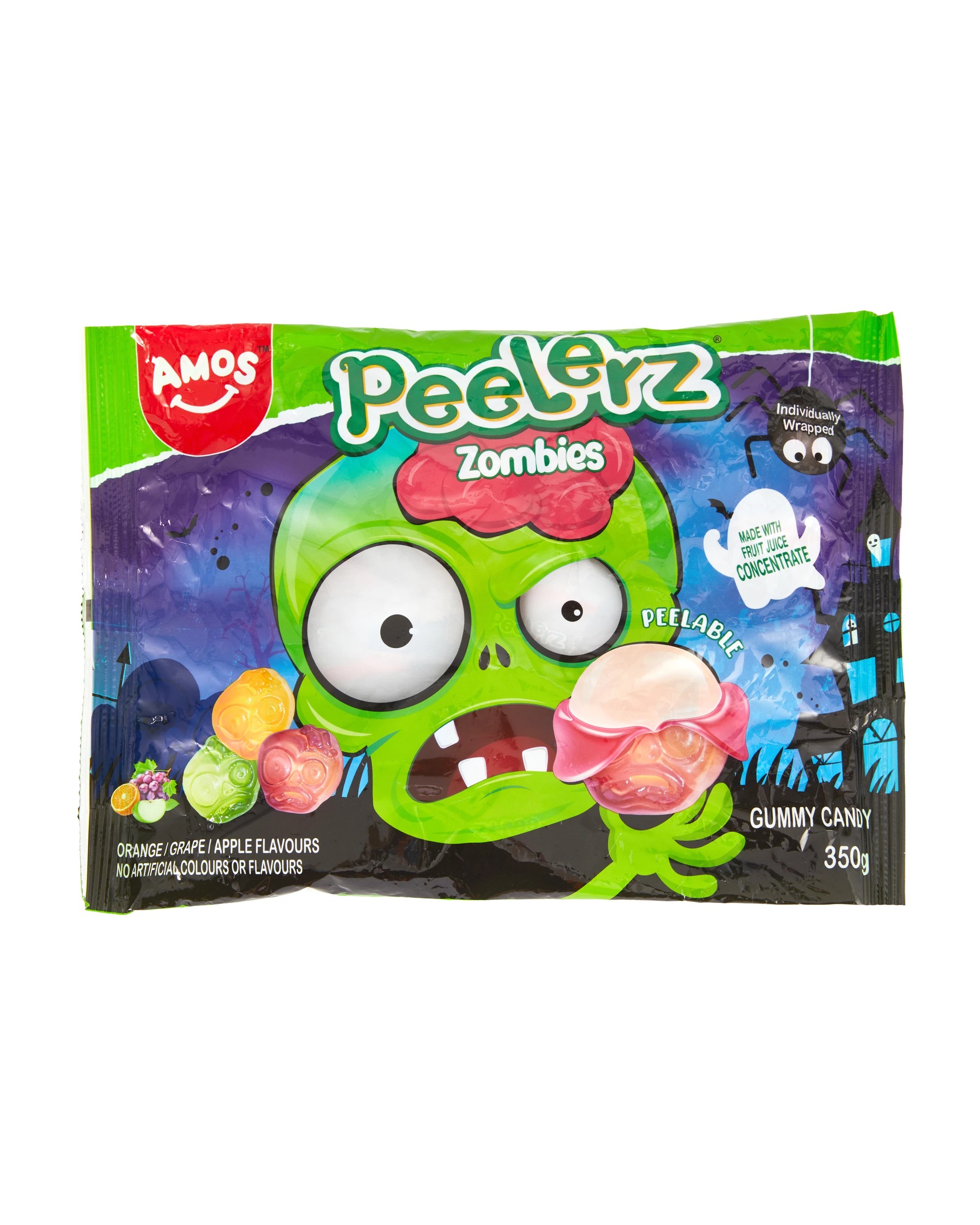 1 Amos Peelerz Zombie Peelable Gummy Candy 350g, 1 of 3