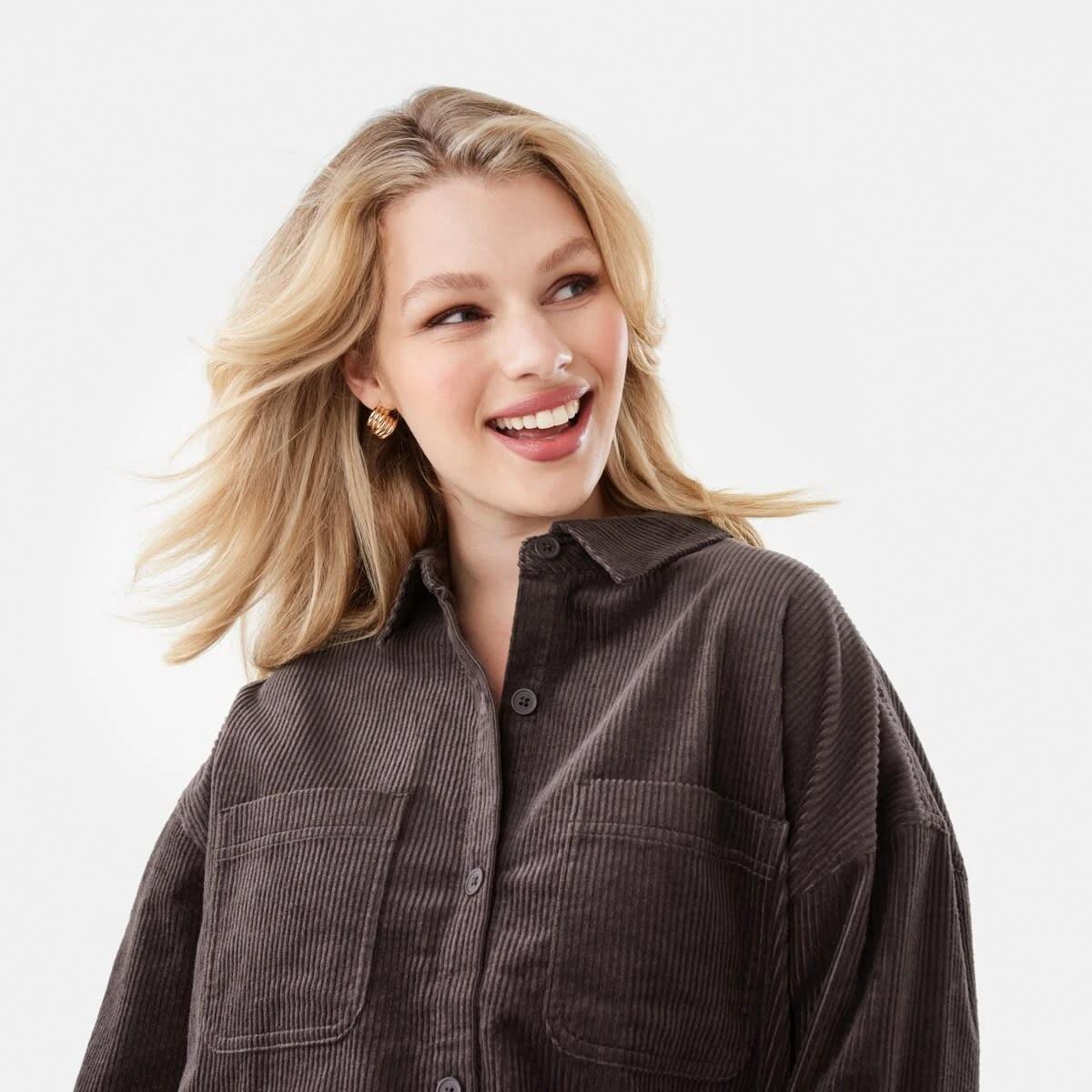 5 Long Sleeve Corduroy Shirt Espresso, 5 of 7
