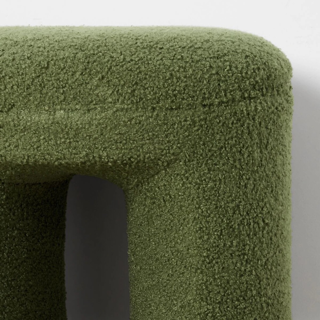 6 Boucle Ottoman - Green, 6 of 9