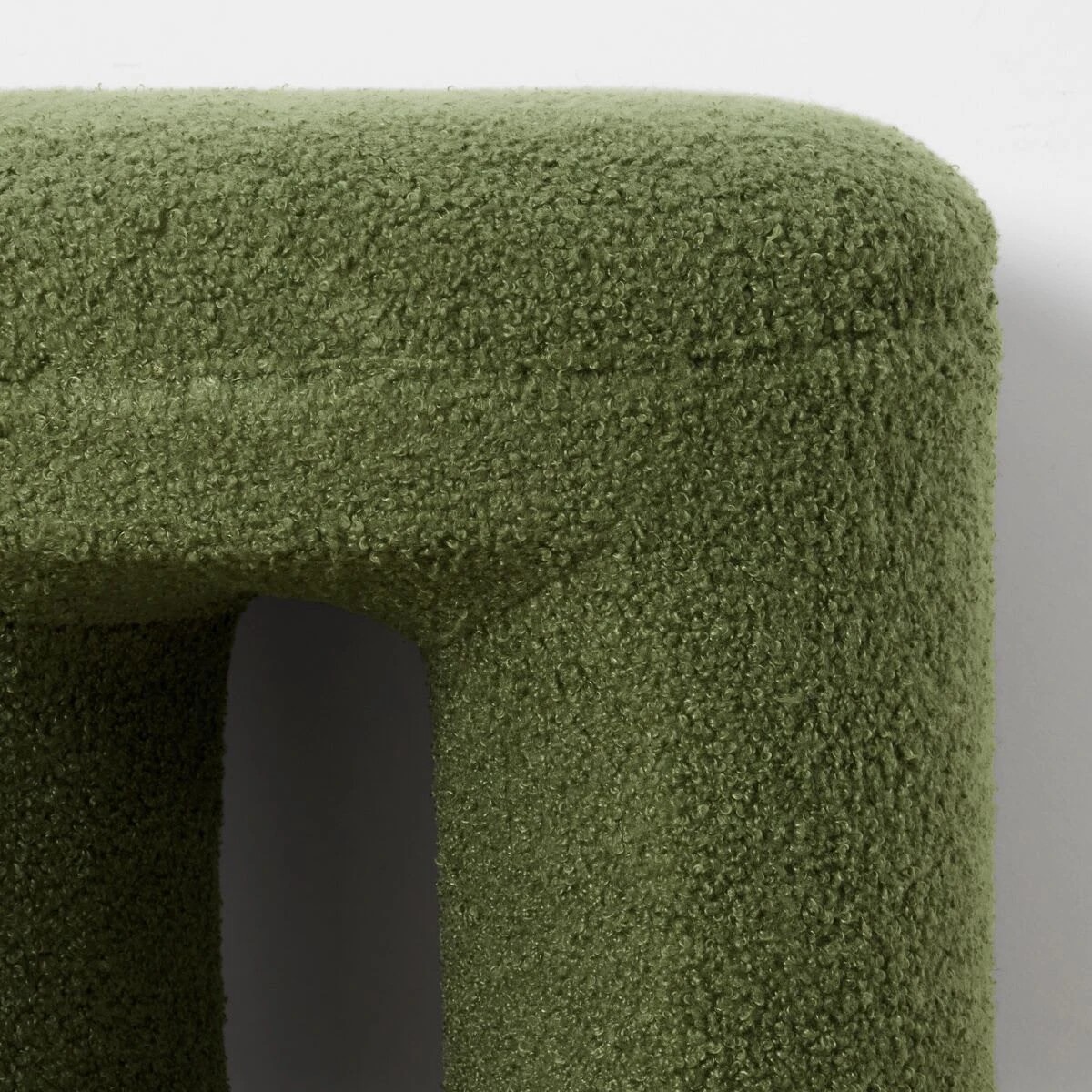 6 Boucle Ottoman - Green, 6 of 9