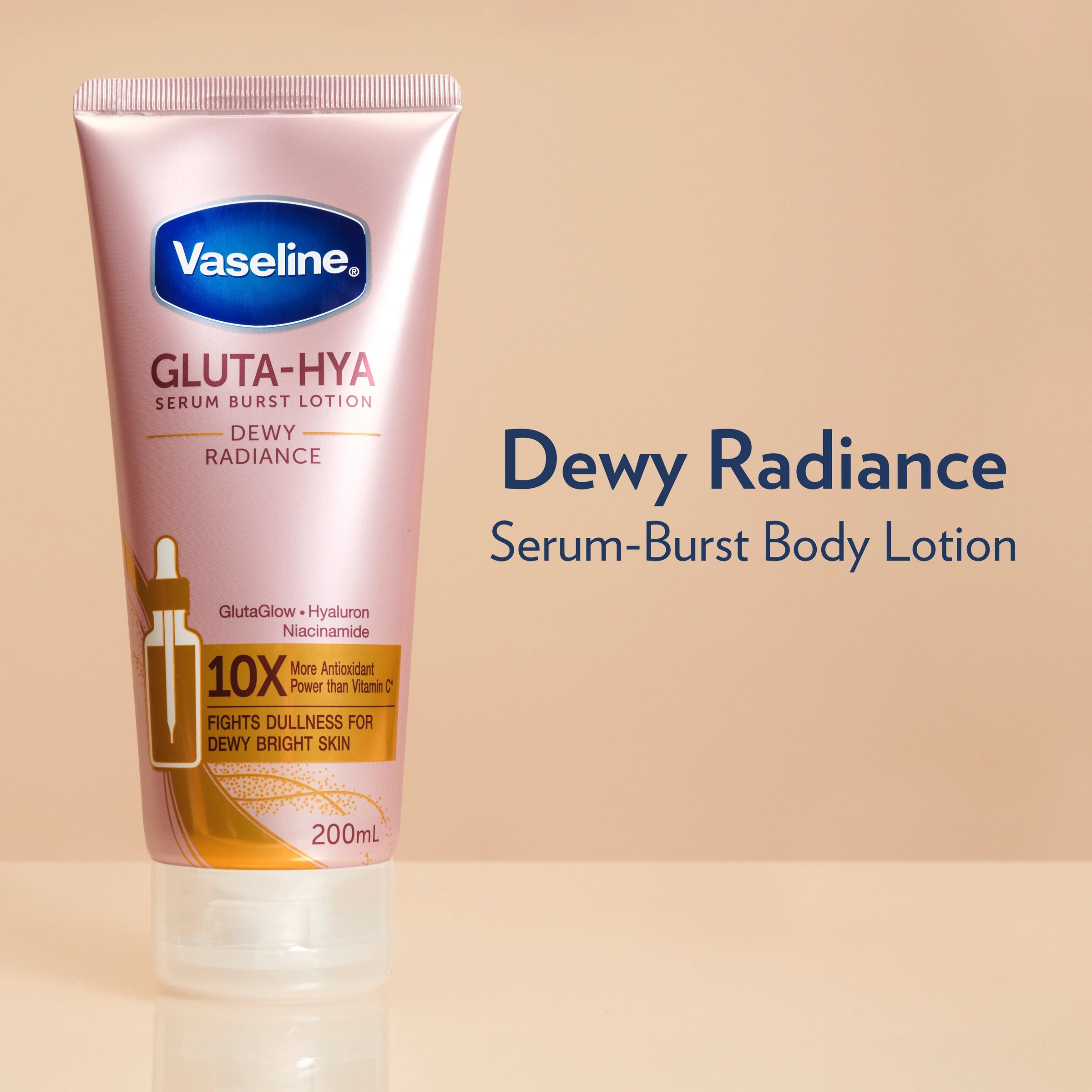 3 Vaseline Gluta-Hya Serum Burst Dewy Radiance Body Lotion 200ml, 3 of 5