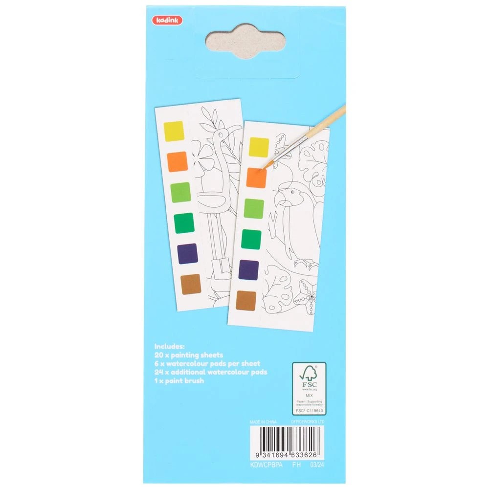 2 Kadink Water Colour Painting Book Plants and Animals, 2 of 7