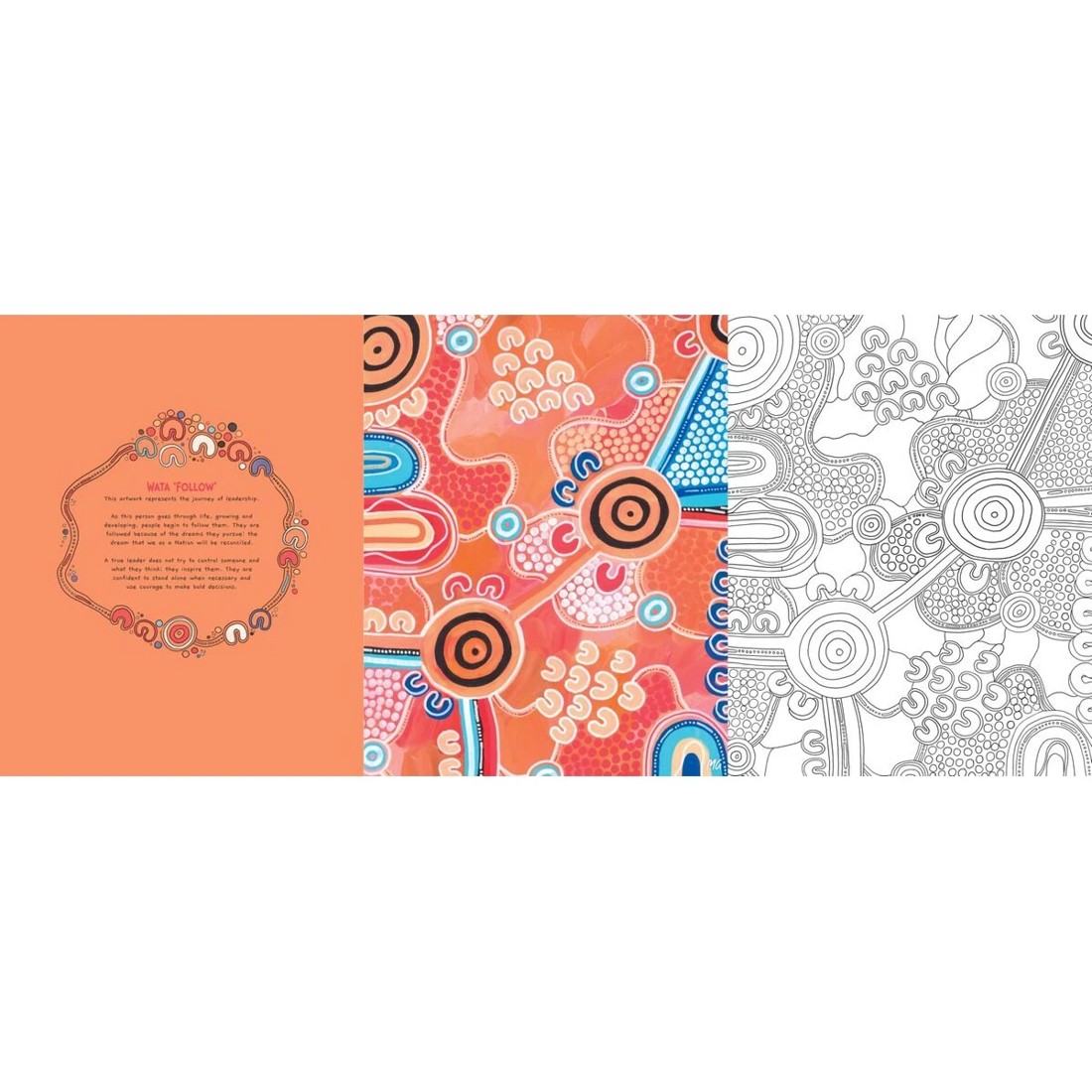 2 Colour-Your-Own Beautiful Spirit Aboriginal Gallery Art by Merindah-Gunya - Book, 2 of 2