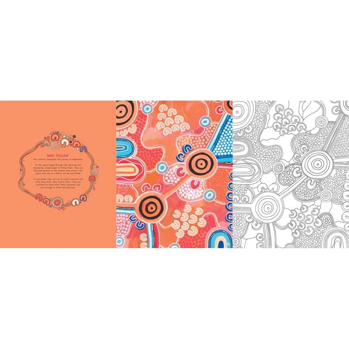 2 Colour-Your-Own Beautiful Spirit Aboriginal Gallery Art by Merindah-Gunya - Book, 2 of 2