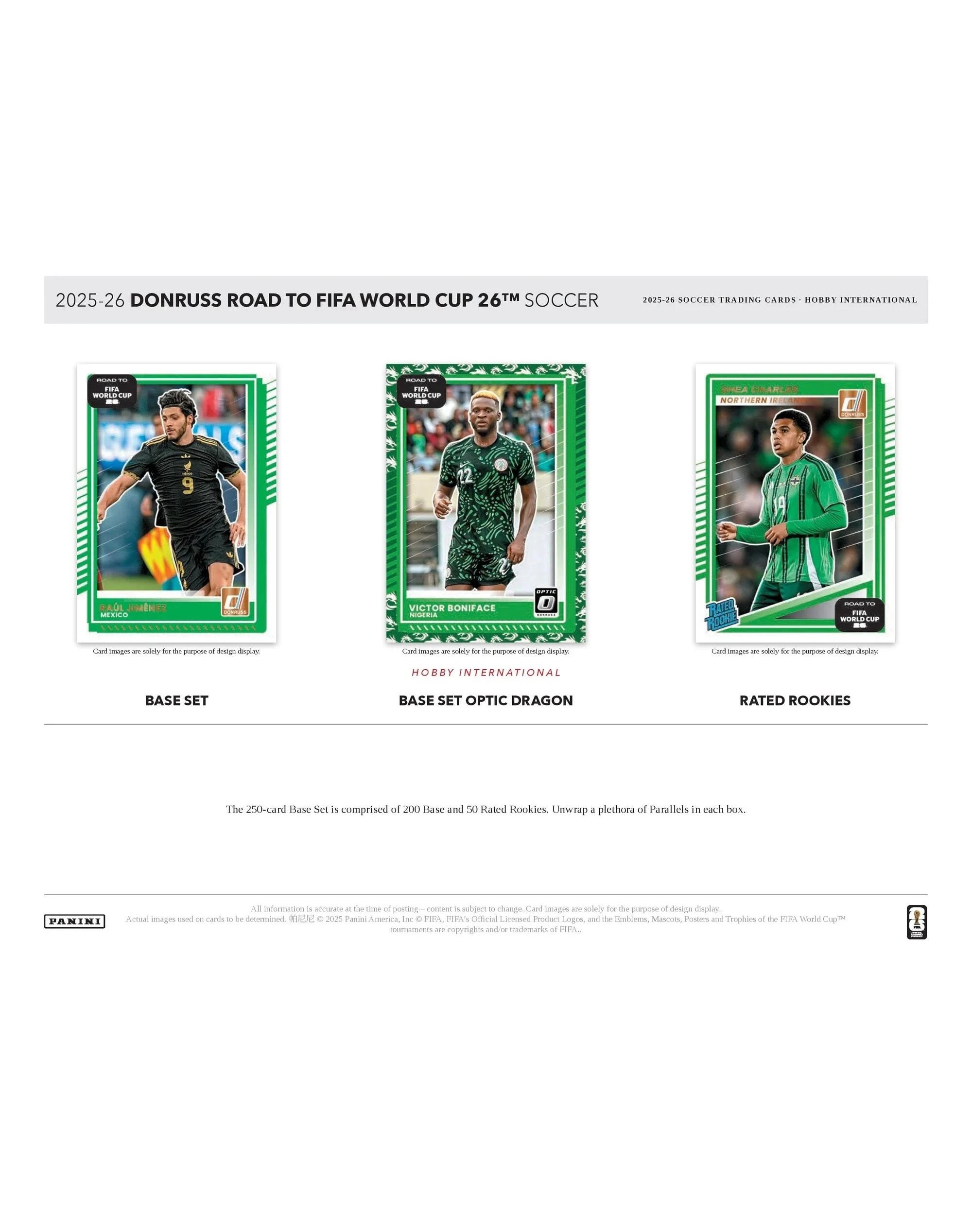 3 Panini 2025/2026 Donruss Road to FIFA World Cup Soccer International Hobby Pack, 3 of 7