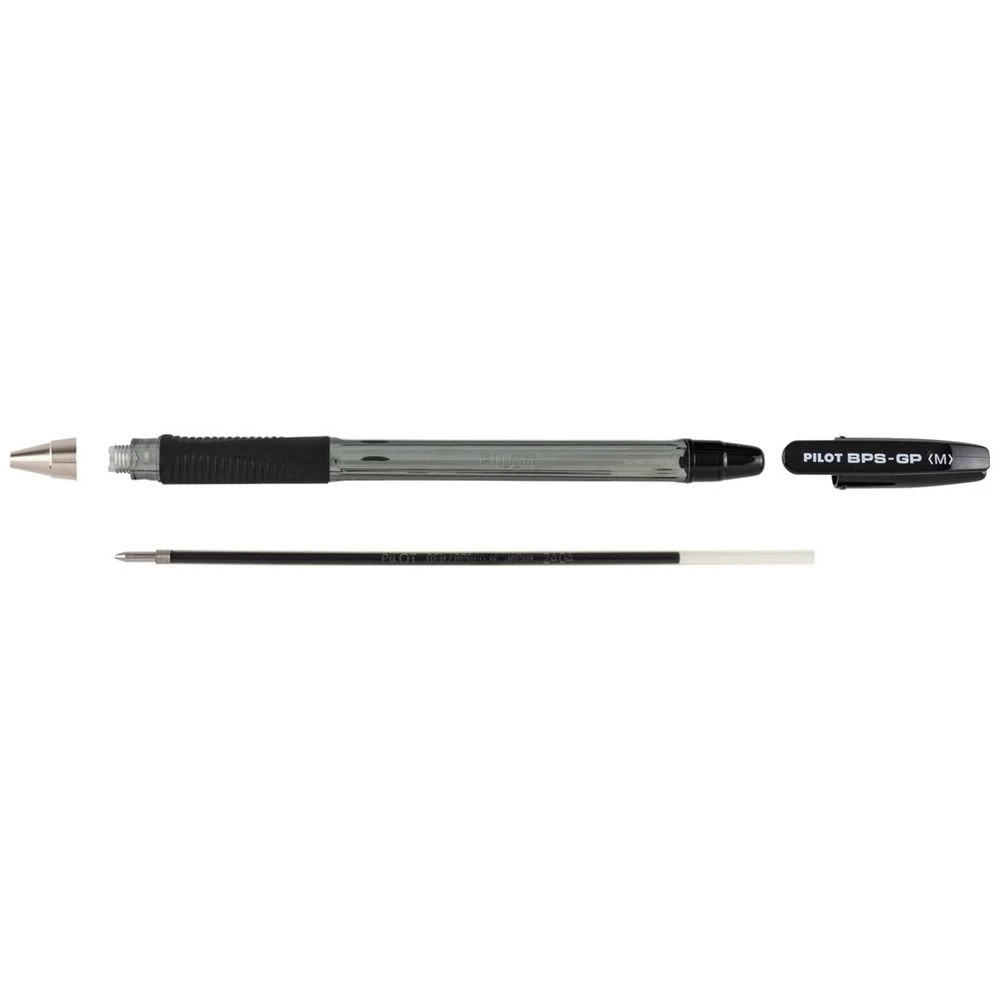 4 PILOT BPS-GP Ballpoint Pen Medium 1mm Black 4 Pack, 4 of 8