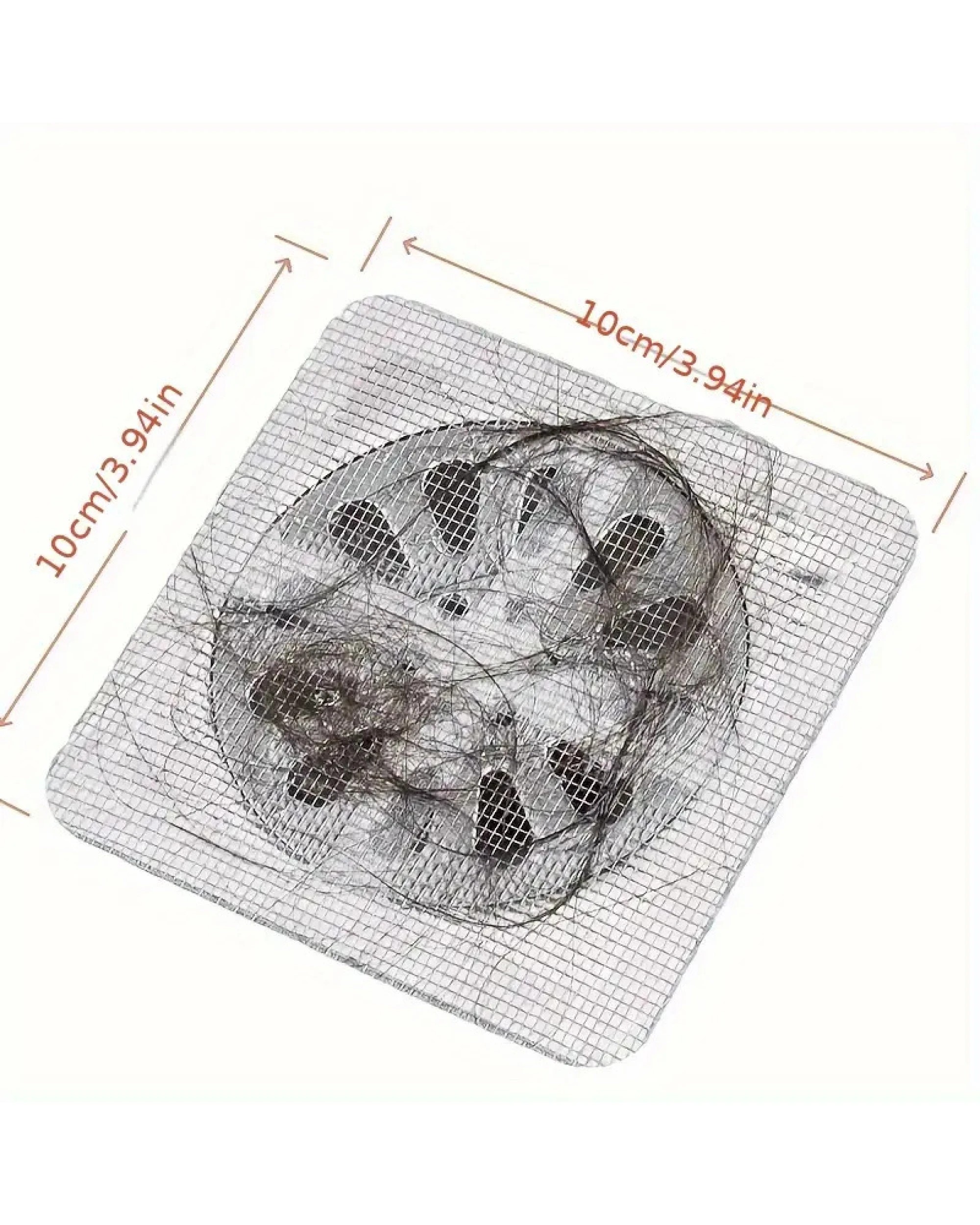 3 BR Home Disposable Floor Drain Sticker Hair Catcher - 10 Pack Anti-Blocking Filter Net, 3 of 4