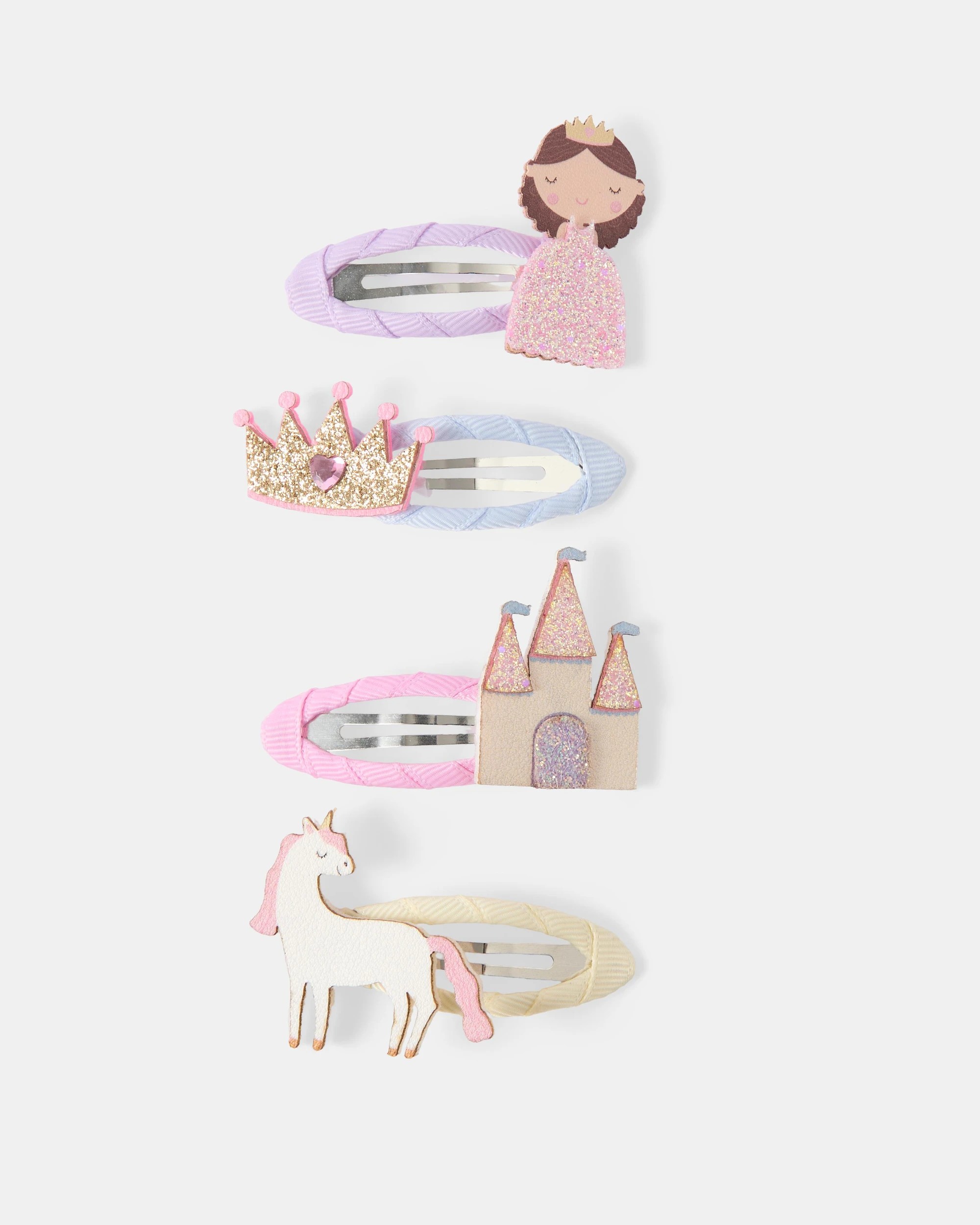 4 Pack Fashion Princess Hair Clips - Kmart