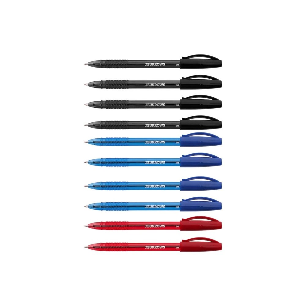 2 J.Burrows Ballpoint Pens Assorted 10 Pack, 2 of 3