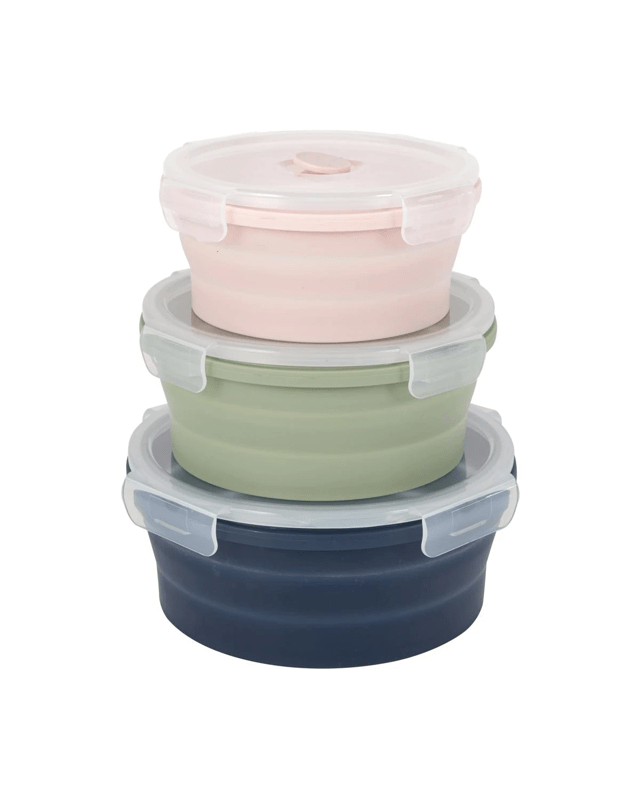 3 Piece Silicone Collapsible Salad B