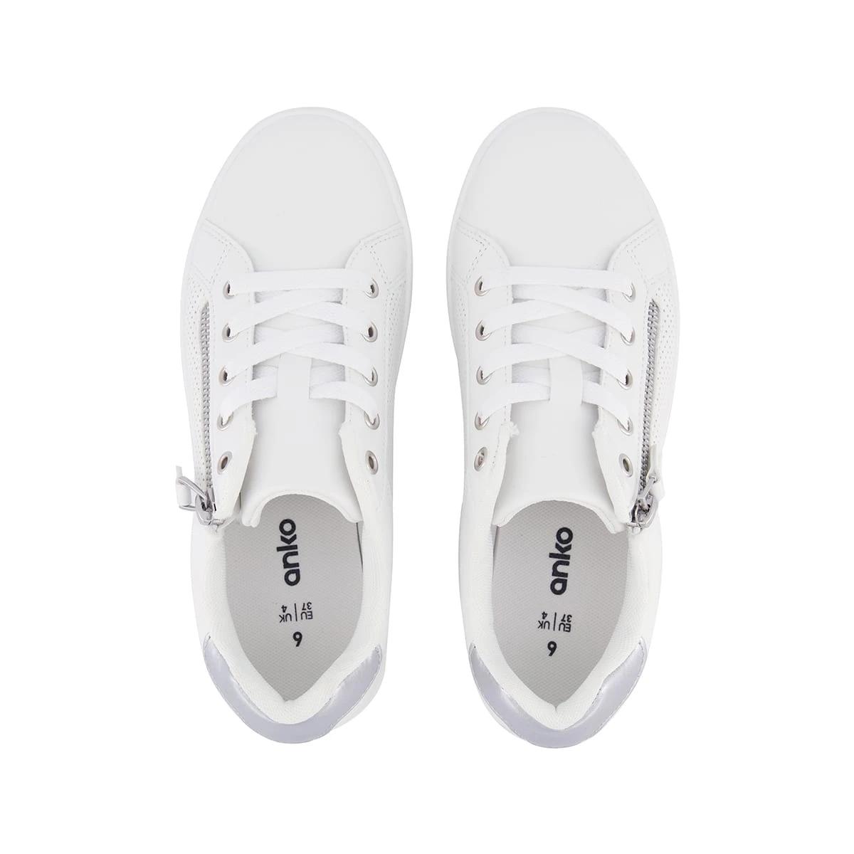 2 Lace-up Perforated Sneakers White, 2 of 5
