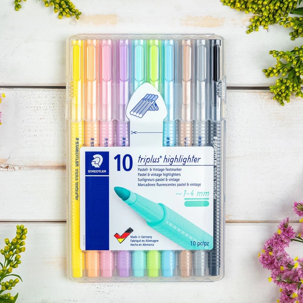 1 Staedtler Triplus Highlighter Assorted 10 Pack, 1 of 7
