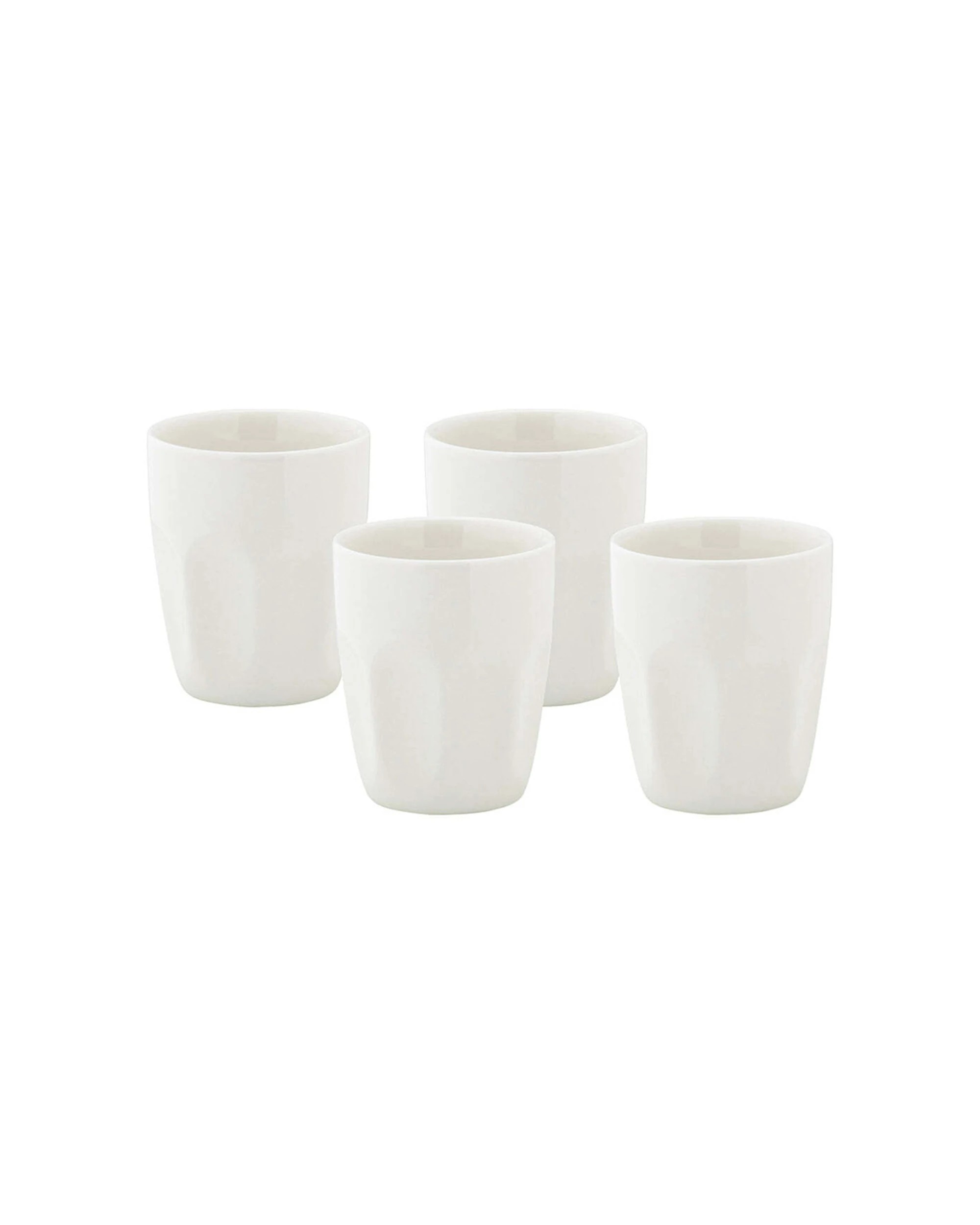 1 Maxwell & Williams 4pc Basics Latte Cup Set 200ml Porcelain Cups For Coffee - White, 1 of 3