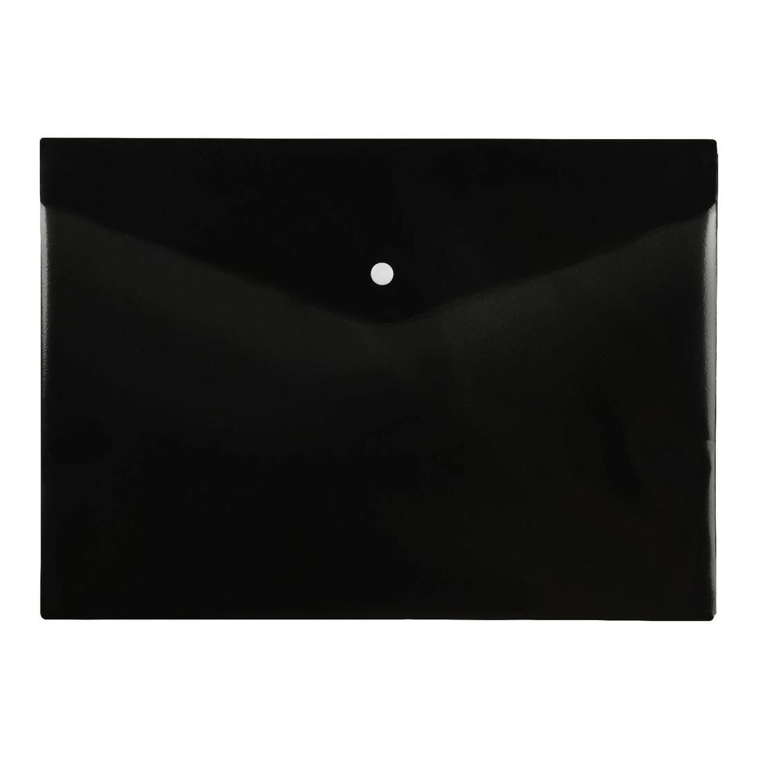 2 J.Burrows Antibacterial A4 Button Document Wallet Black, 2 of 3